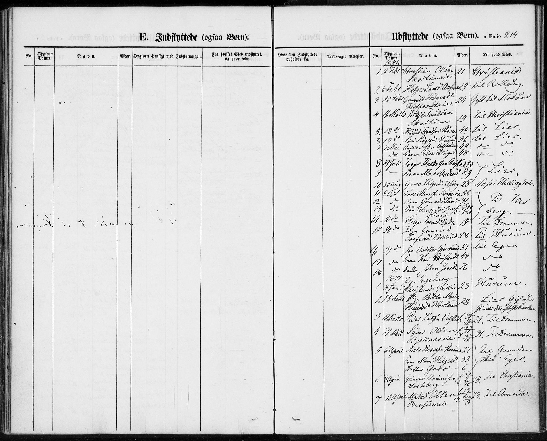 Sigdal kirkebøker, AV/SAKO-A-245/F/Fa/L0007: Parish register (official) no. I 7, 1844-1849, p. 214