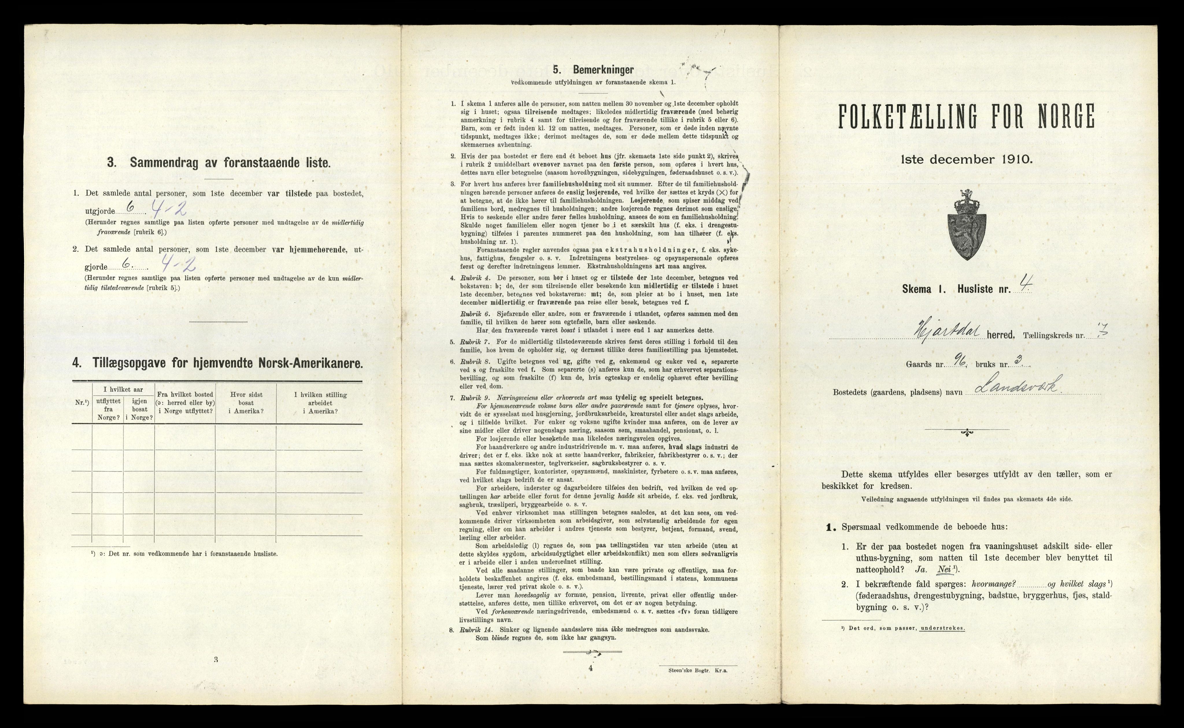 RA, 1910 census for Hjartdal, 1910, p. 786