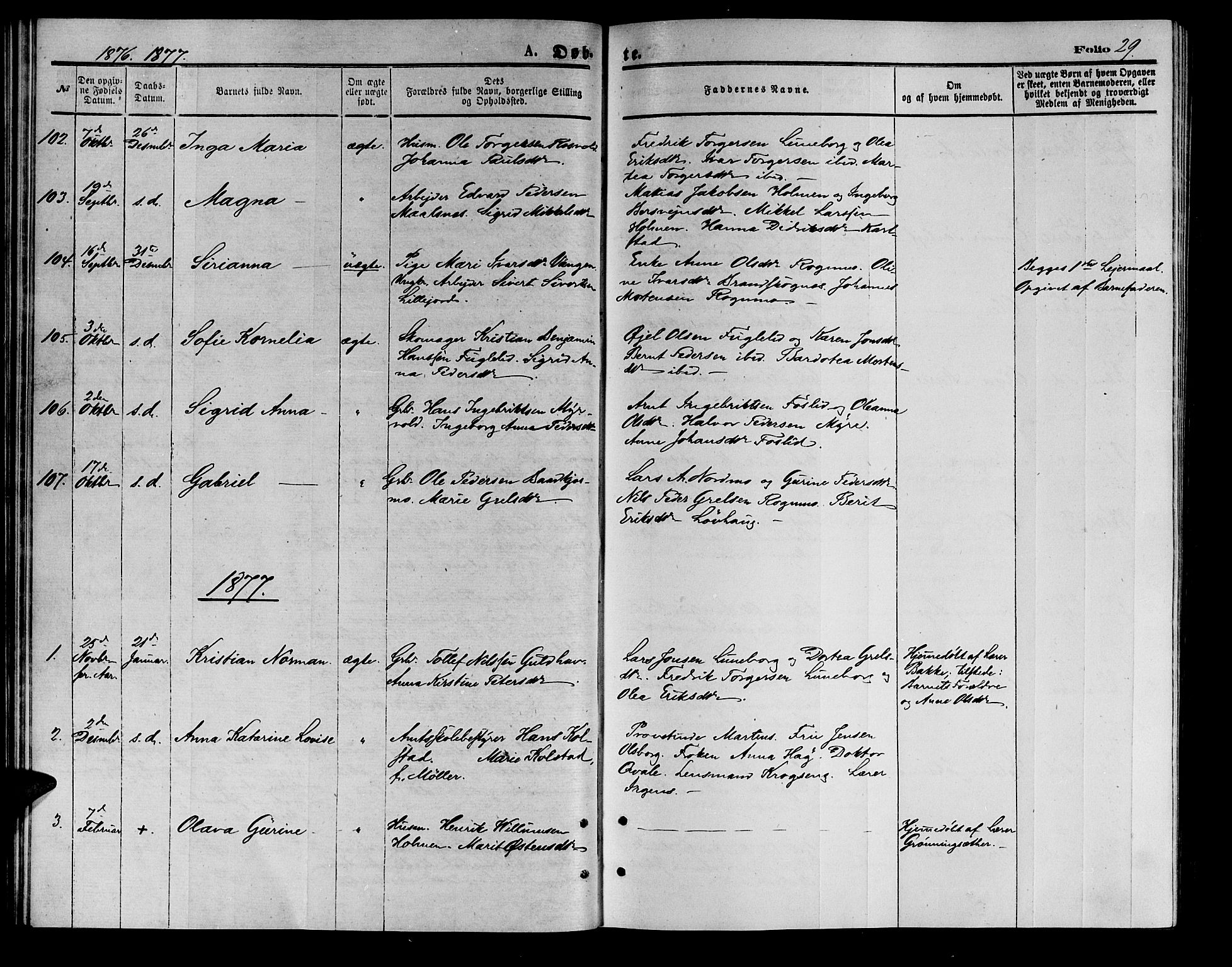 Målselv sokneprestembete, SATØ/S-1311/G/Ga/Gab/L0003klokker: Parish register (copy) no. 3, 1874-1885, p. 29