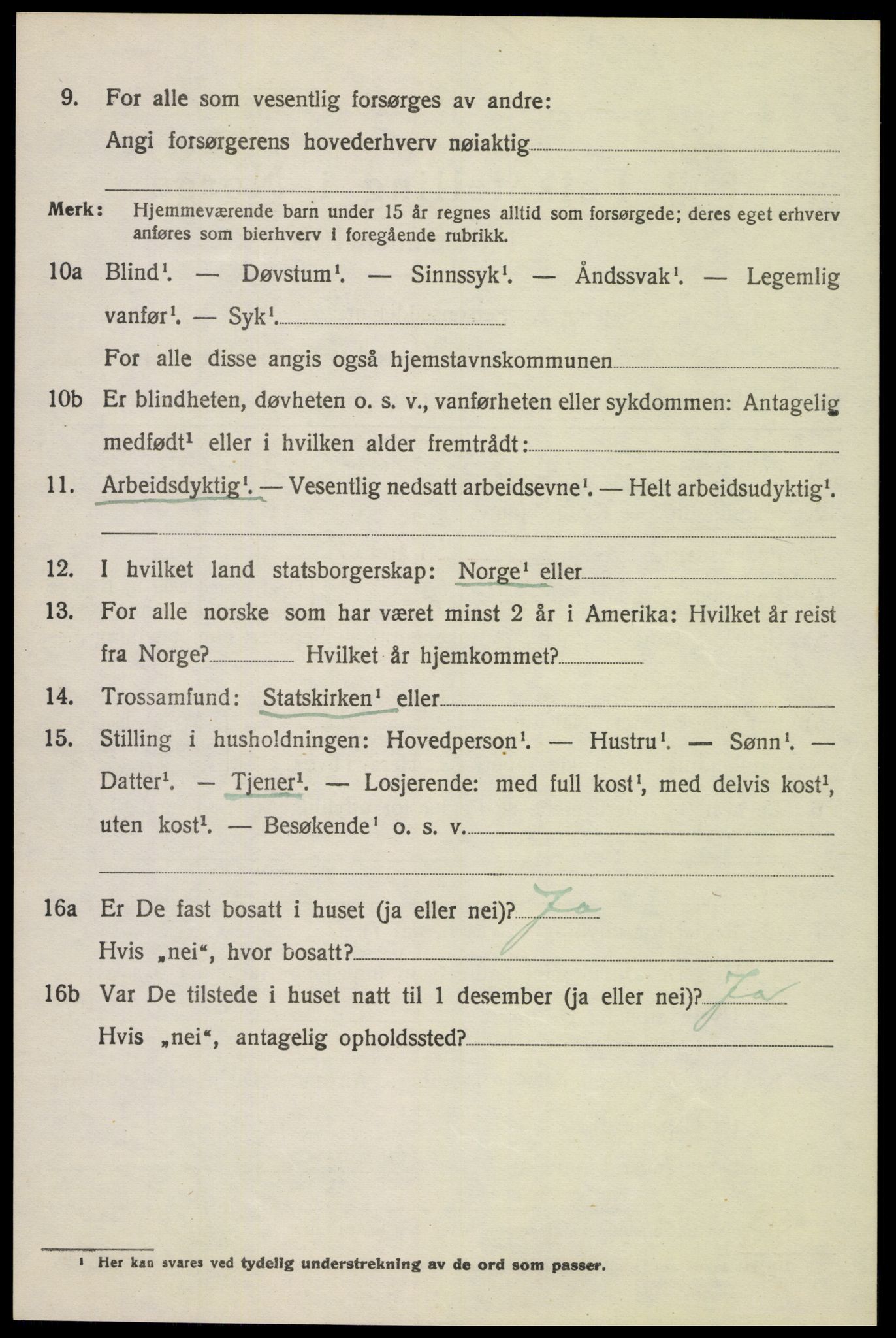 SAH, 1920 census for Sør-Fron, 1920, p. 5998