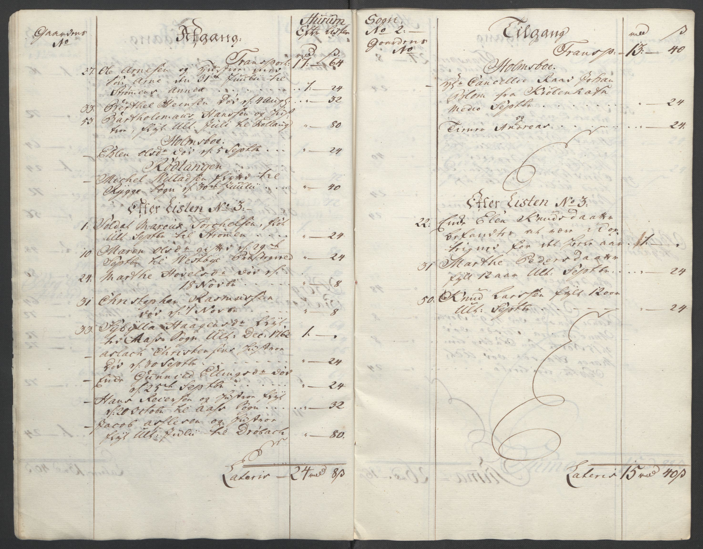 Rentekammeret inntil 1814, Reviderte regnskaper, Fogderegnskap, RA/EA-4092/R31/L1833: Ekstraskatten Hurum, Røyken, Eiker, Lier og Buskerud, 1762-1764, p. 75