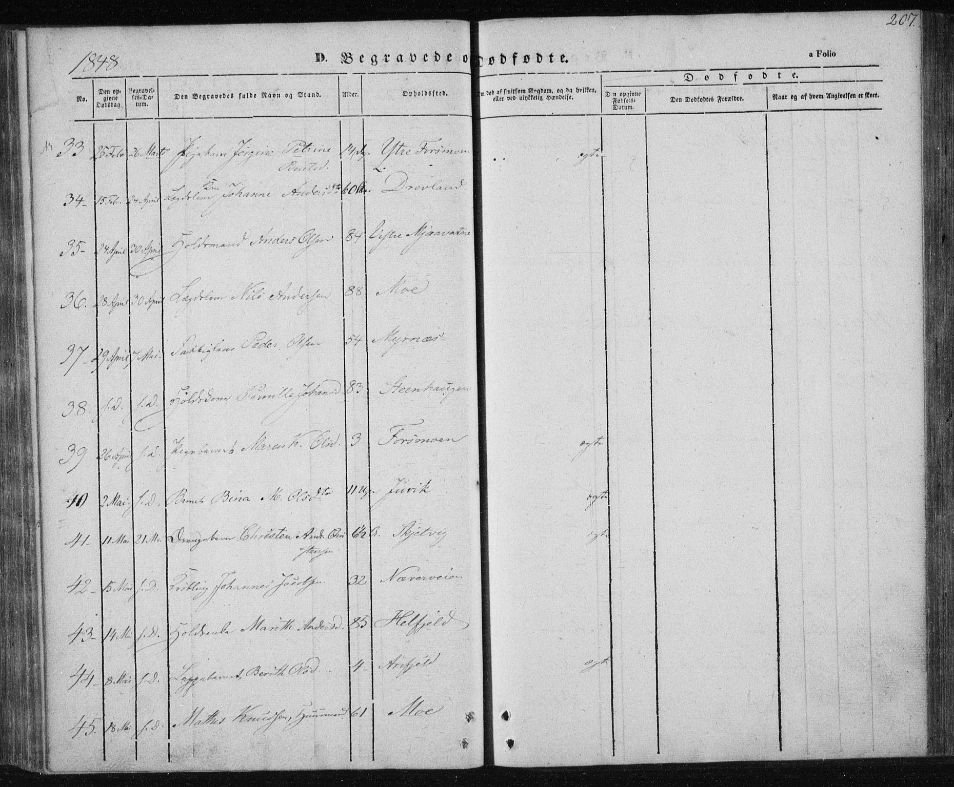Ministerialprotokoller, klokkerbøker og fødselsregistre - Nordland, AV/SAT-A-1459/820/L0291: Parish register (official) no. 820A12, 1846-1854, p. 207