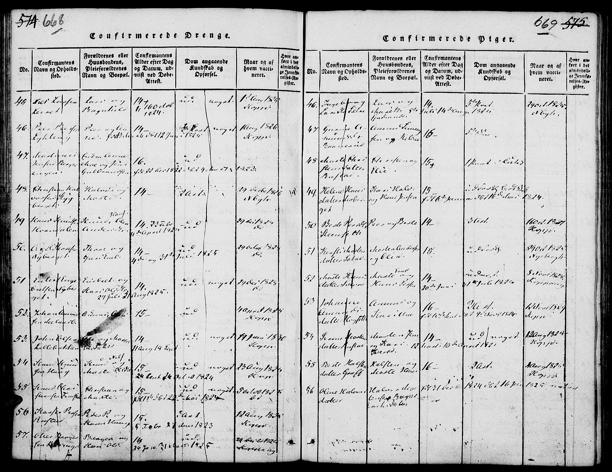 Elverum prestekontor, AV/SAH-PREST-044/H/Ha/Hab/L0001: Parish register (copy) no. 1, 1815-1829, p. 668-669