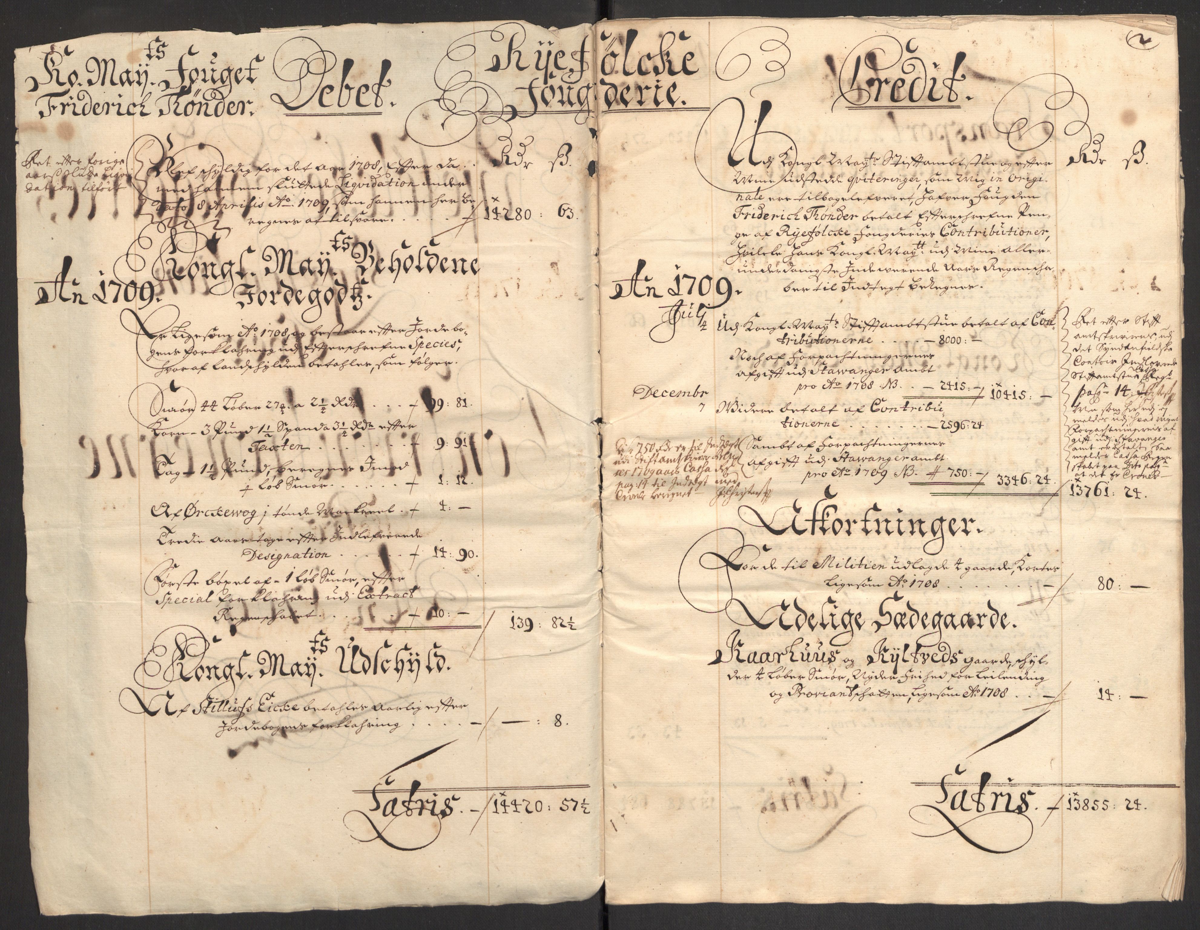 Rentekammeret inntil 1814, Reviderte regnskaper, Fogderegnskap, AV/RA-EA-4092/R47/L2861: Fogderegnskap Ryfylke, 1706-1709, p. 368