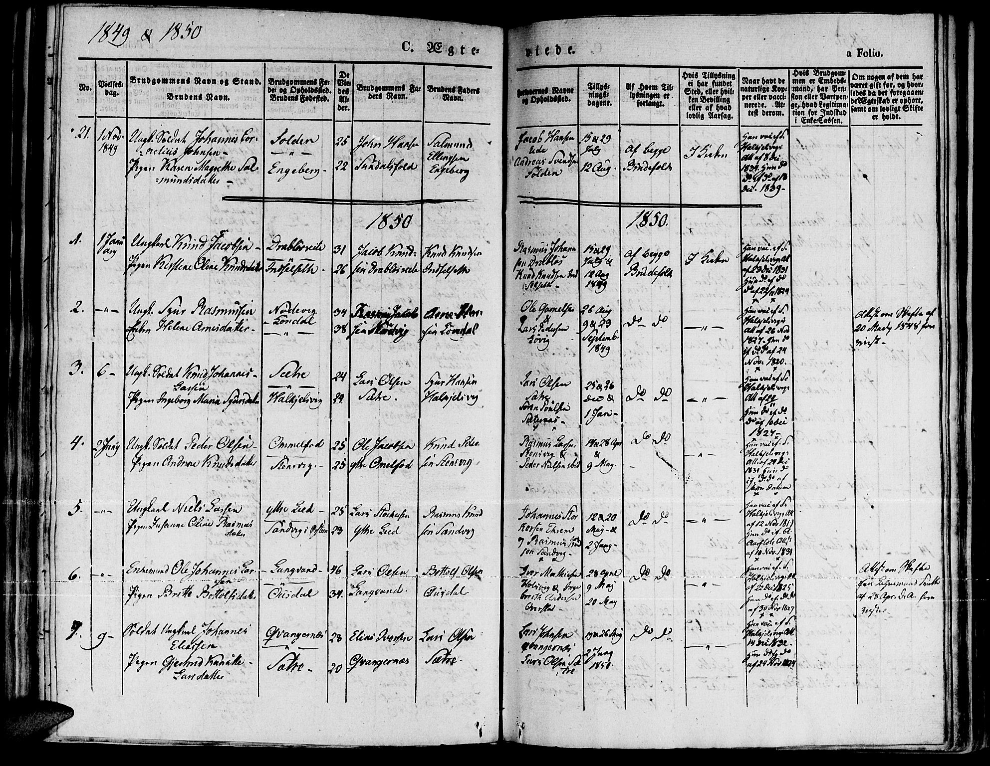 Ministerialprotokoller, klokkerbøker og fødselsregistre - Møre og Romsdal, AV/SAT-A-1454/511/L0139: Parish register (official) no. 511A06, 1831-1850