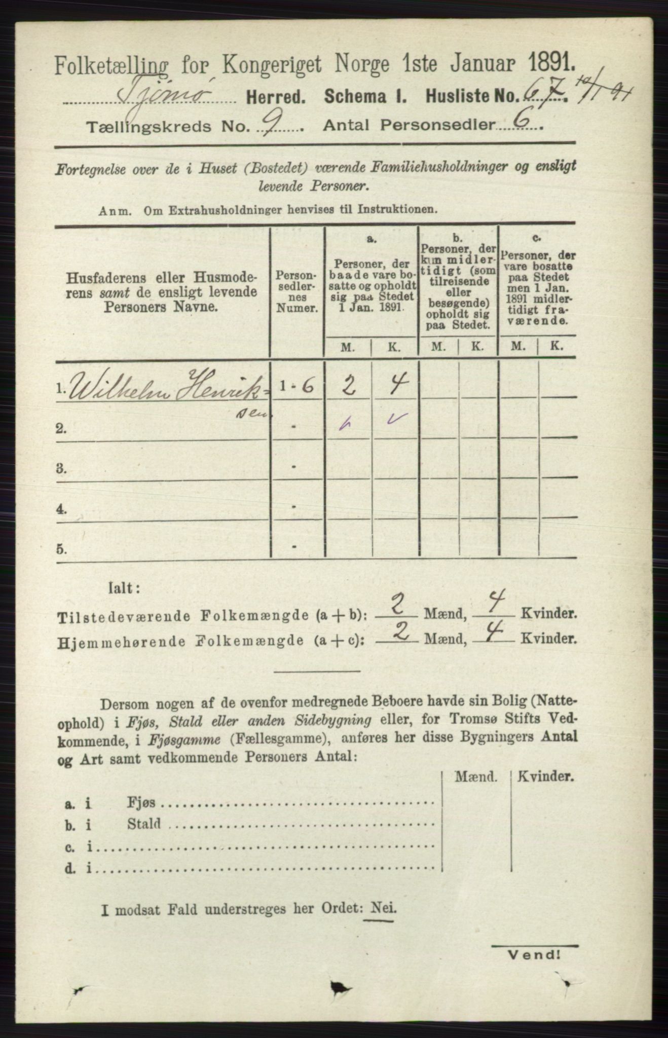 RA, 1891 census for 0723 Tjøme, 1891, p. 3256