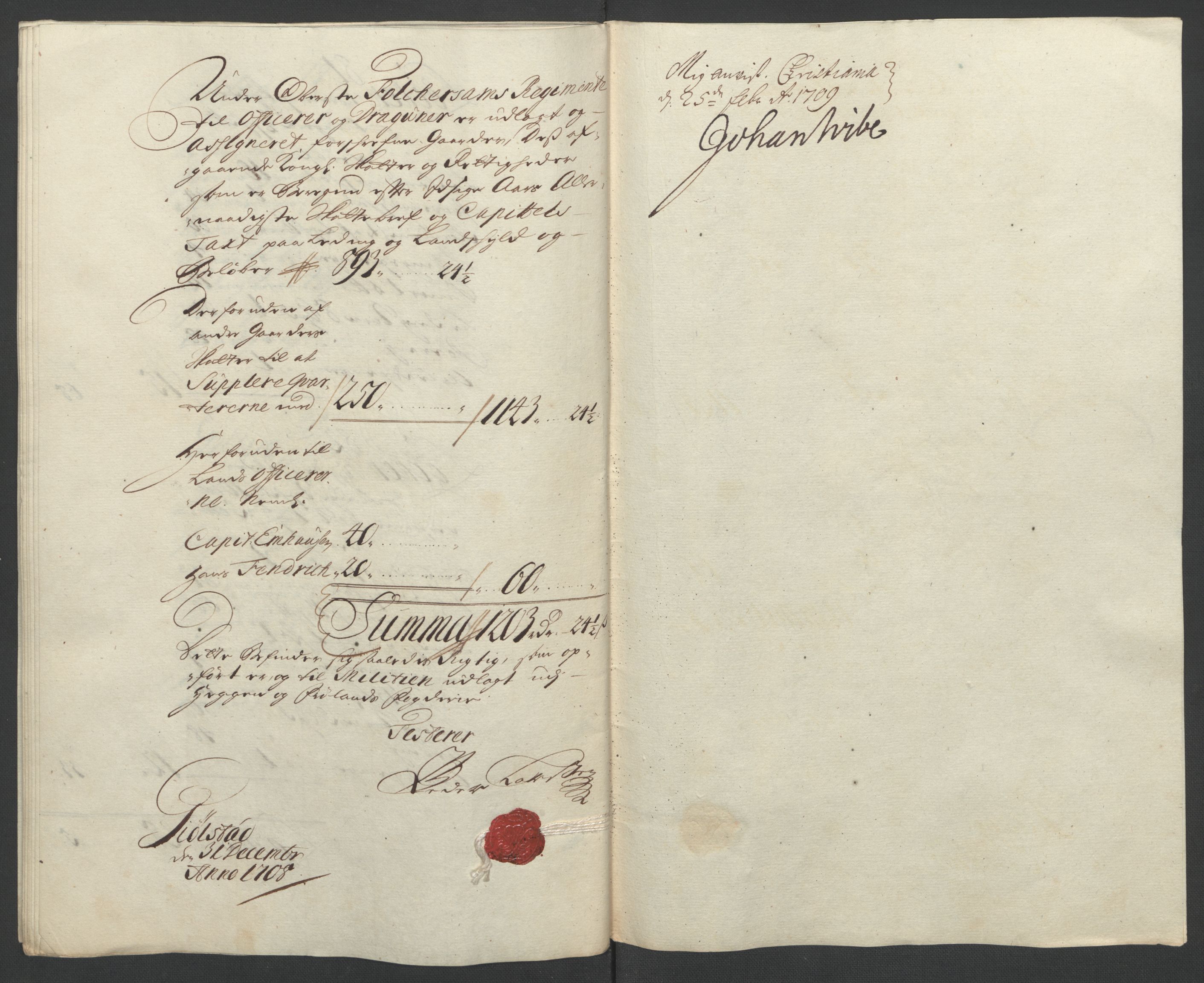 Rentekammeret inntil 1814, Reviderte regnskaper, Fogderegnskap, AV/RA-EA-4092/R07/L0300: Fogderegnskap Rakkestad, Heggen og Frøland, 1708, p. 155