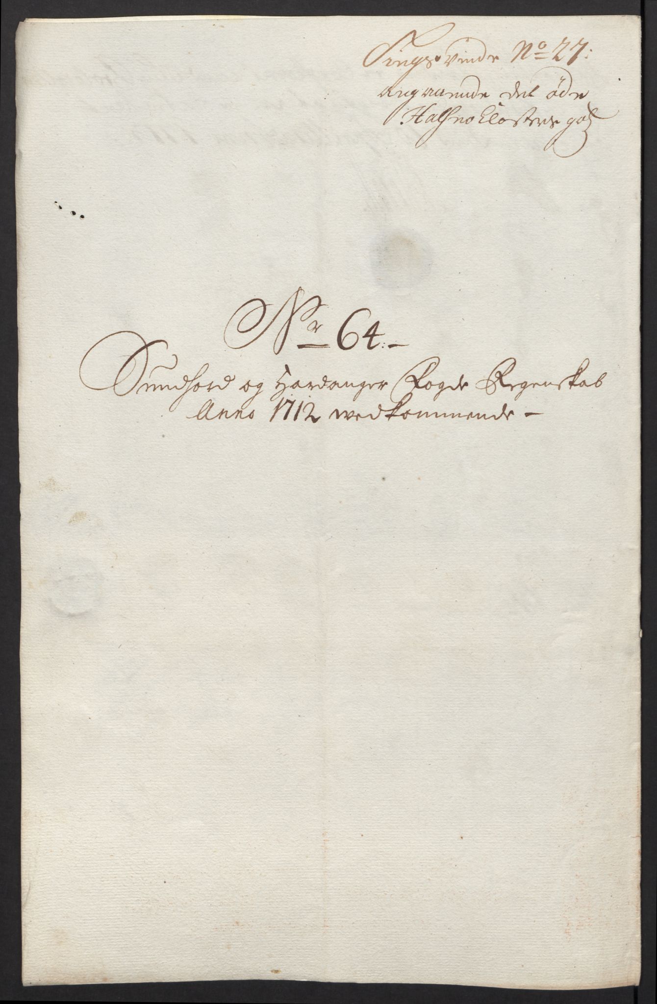 Rentekammeret inntil 1814, Reviderte regnskaper, Fogderegnskap, AV/RA-EA-4092/R48/L2988: Fogderegnskap Sunnhordland og Hardanger, 1712, p. 373