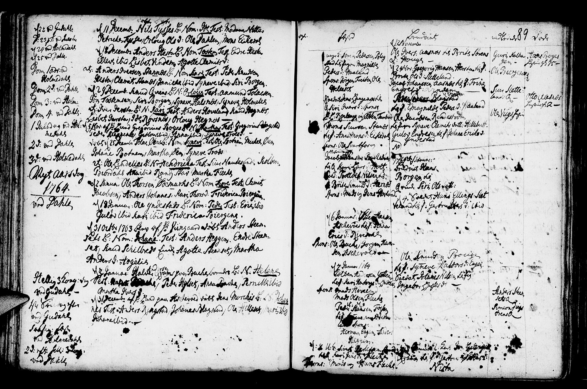 Fjaler sokneprestembete, SAB/A-79801/H/Haa/Haaa/L0001: Parish register (official) no. A 1, 1755-1778, p. 89