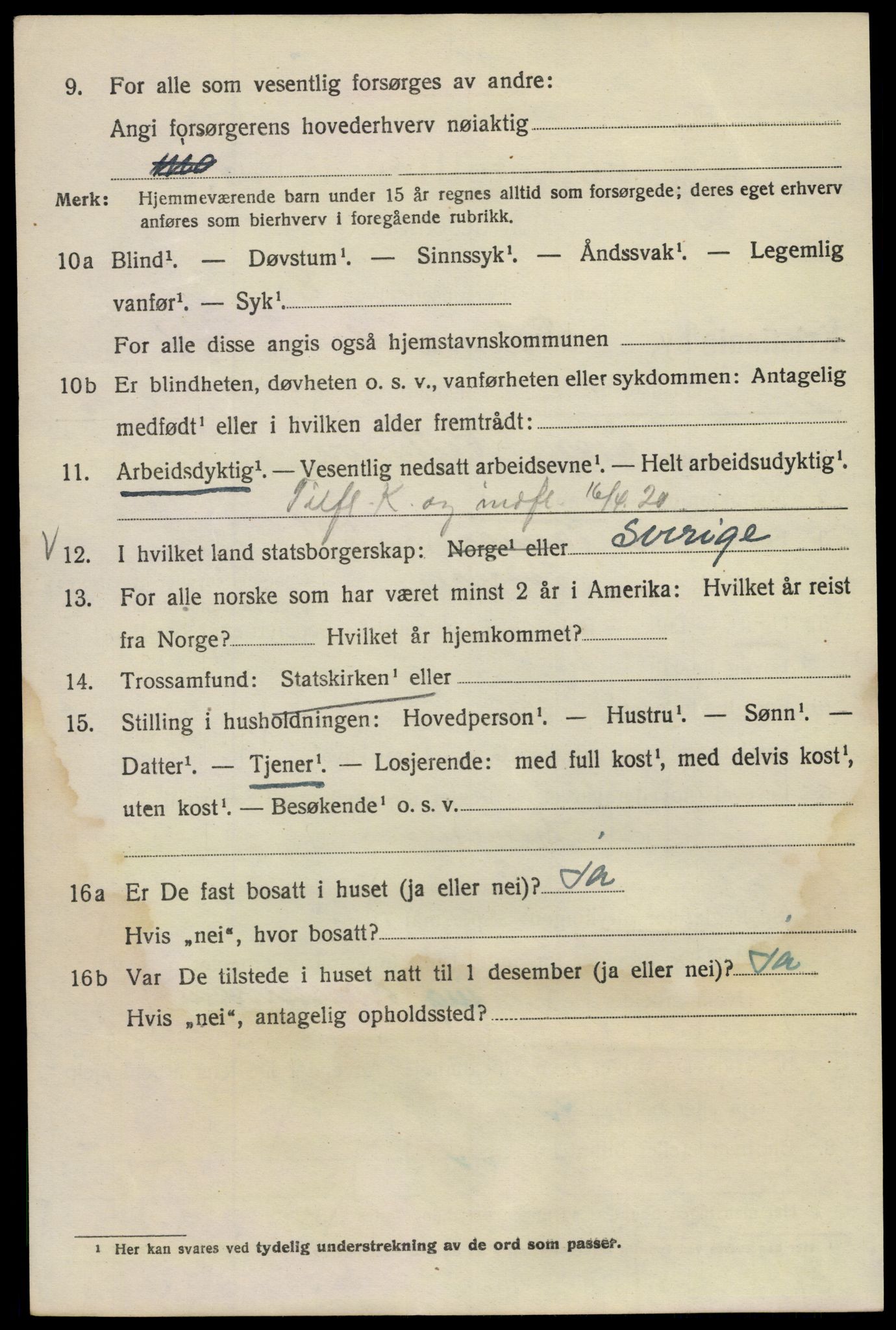 SAO, 1920 census for Kristiania, 1920, p. 582070