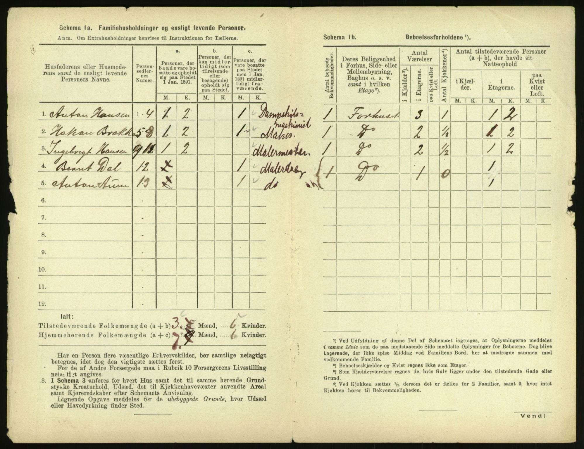 RA, 1891 census for 1601 Trondheim, 1891, p. 2075