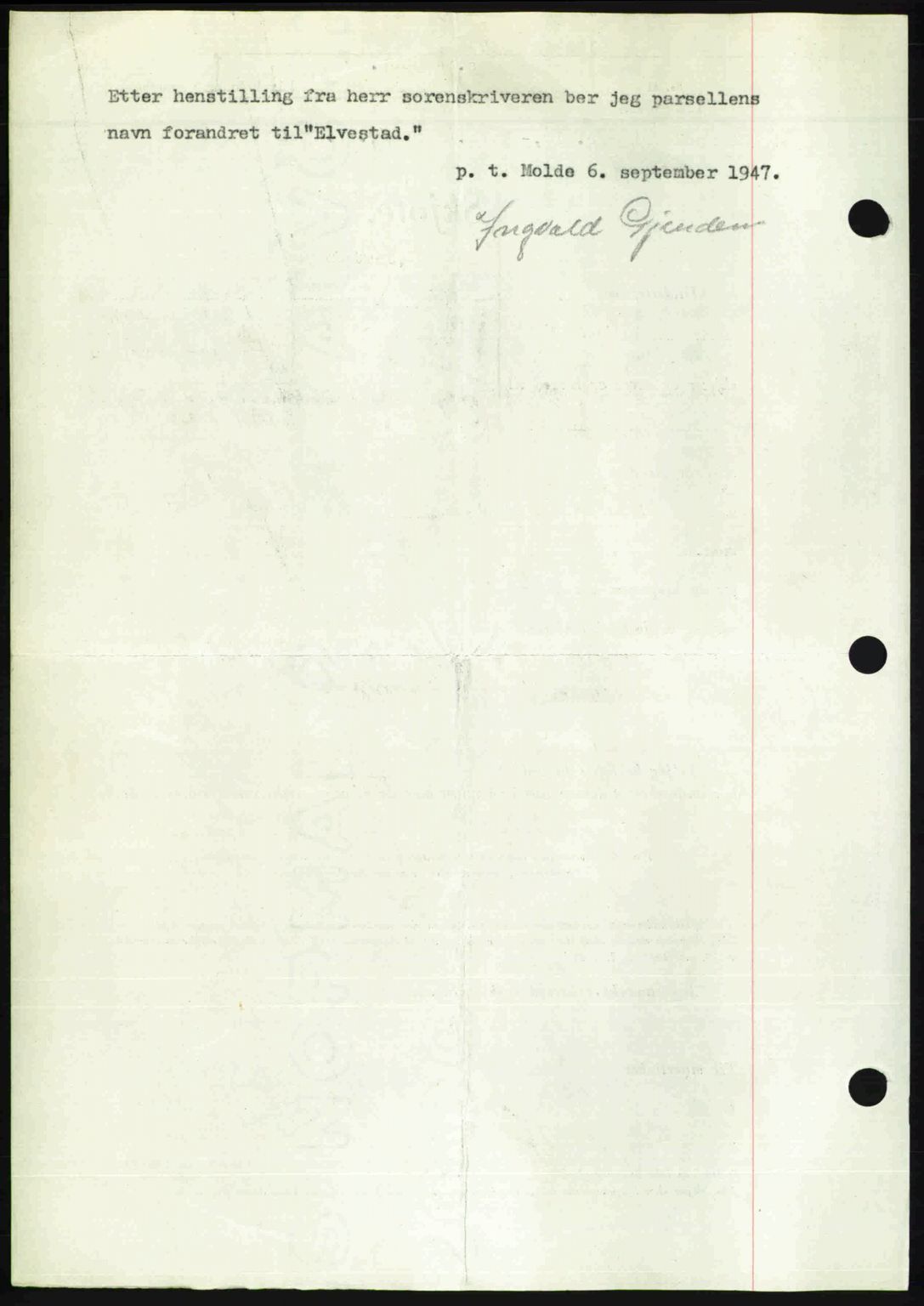 Romsdal sorenskriveri, SAT/A-4149/1/2/2C: Mortgage book no. A24, 1947-1947, Diary no: : 2181/1947
