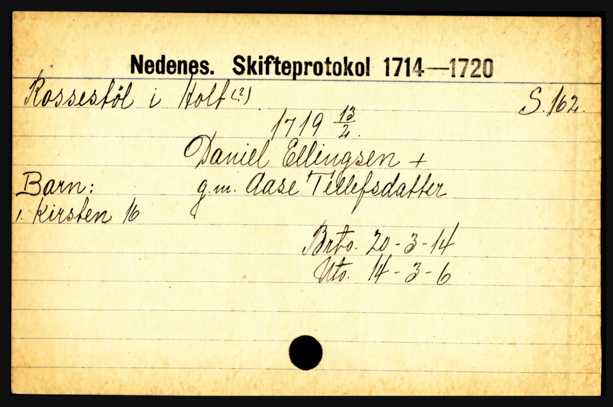 Nedenes sorenskriveri før 1824, AV/SAK-1221-0007/H, p. 24437