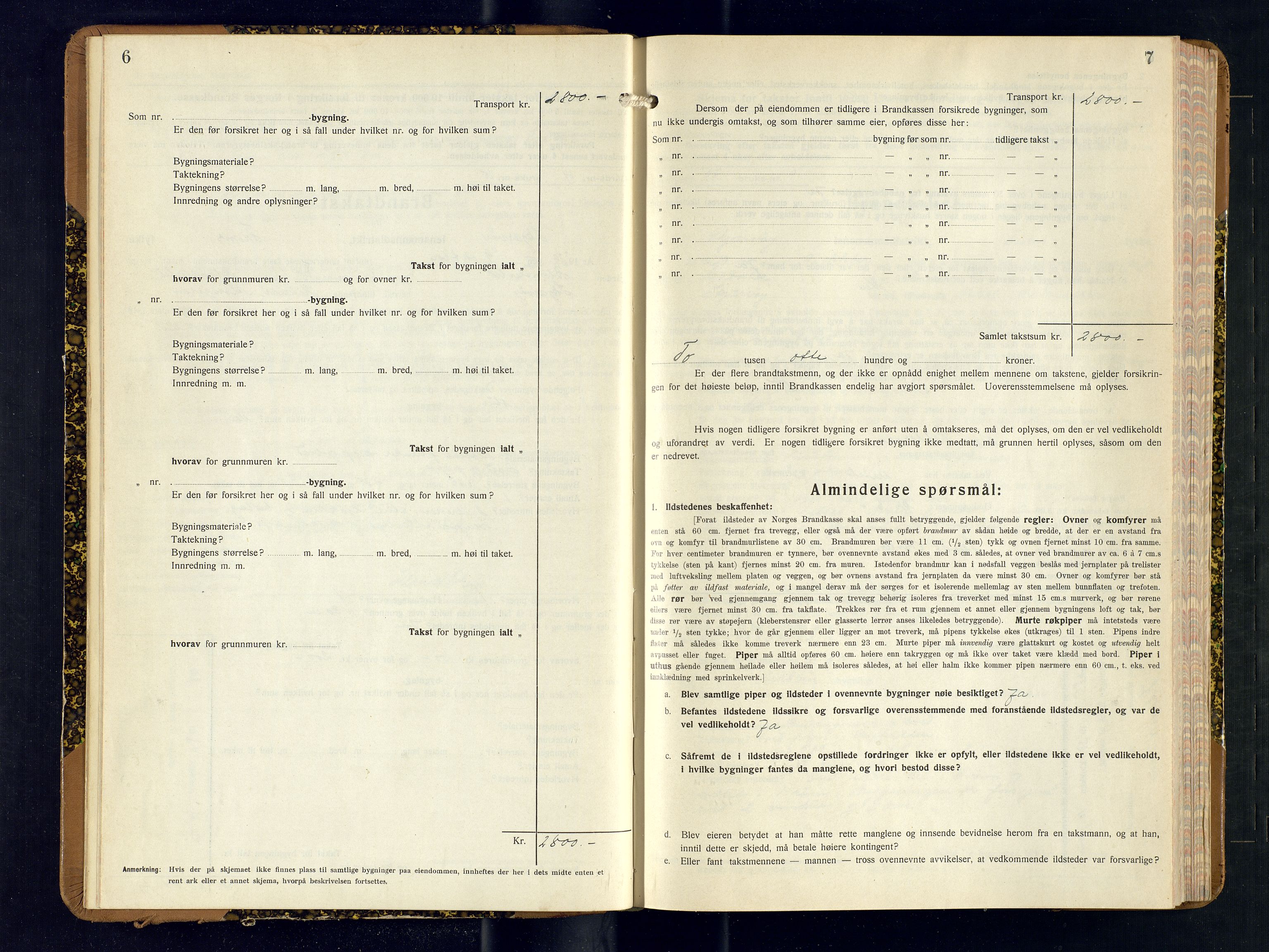 Skjervøy lensmannskontor, AV/SATØ-SATØ-63/F/Fu/Fub/L0262: Branntakstprotokoll (S), 1929-1931, p. 6-7