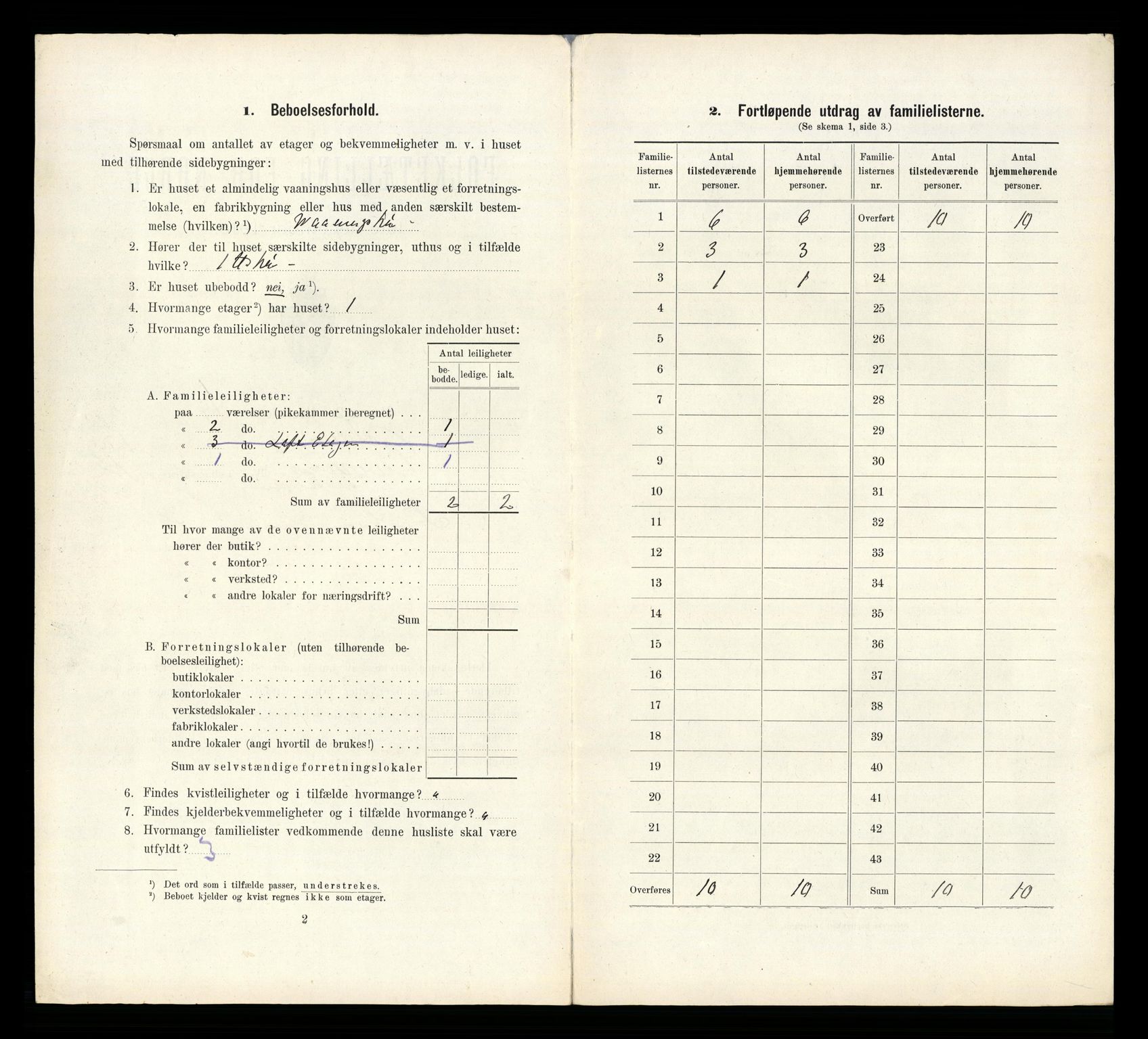 RA, 1910 census for Larvik, 1910, p. 4134