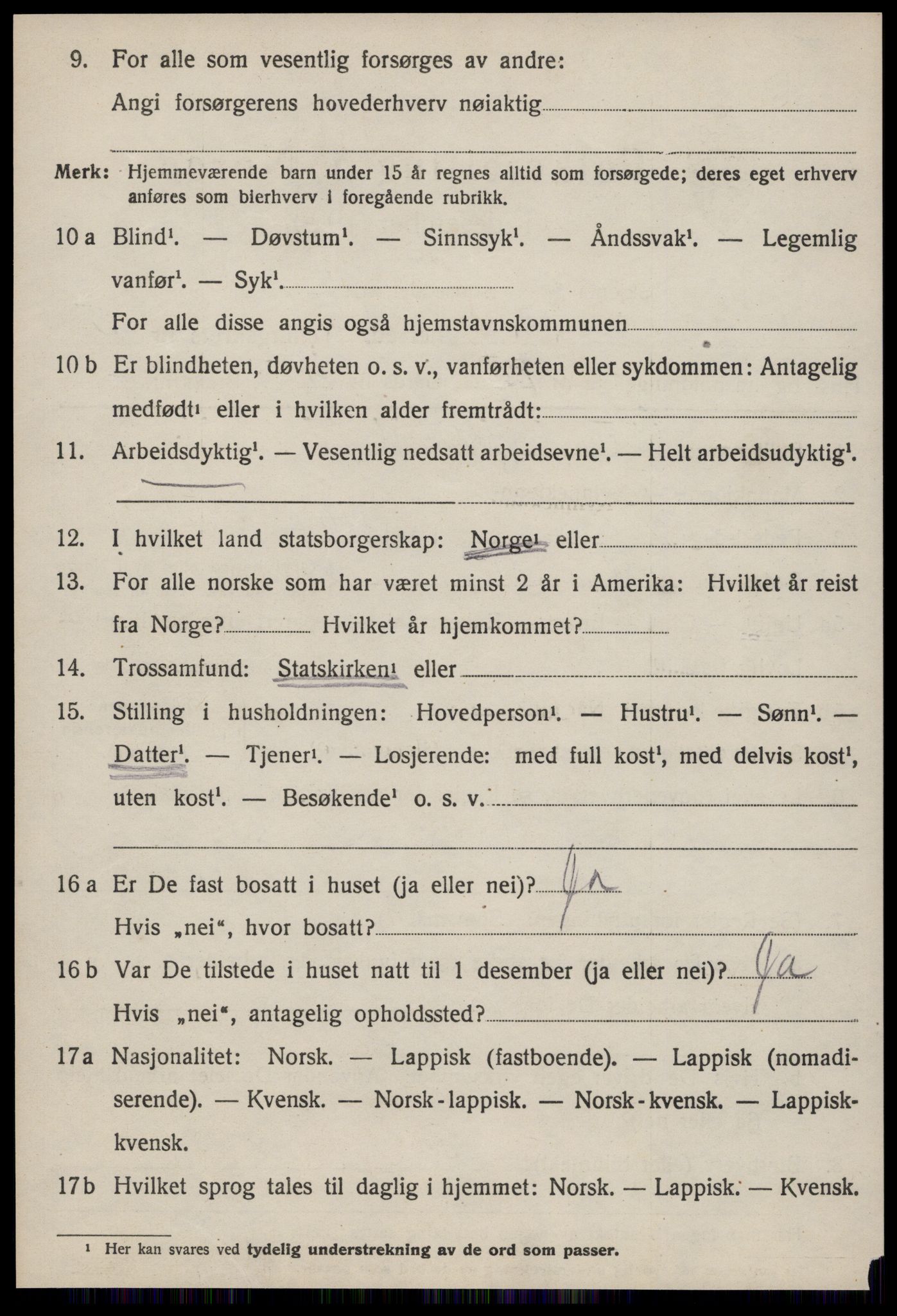 SAT, 1920 census for Malvik, 1920, p. 3593