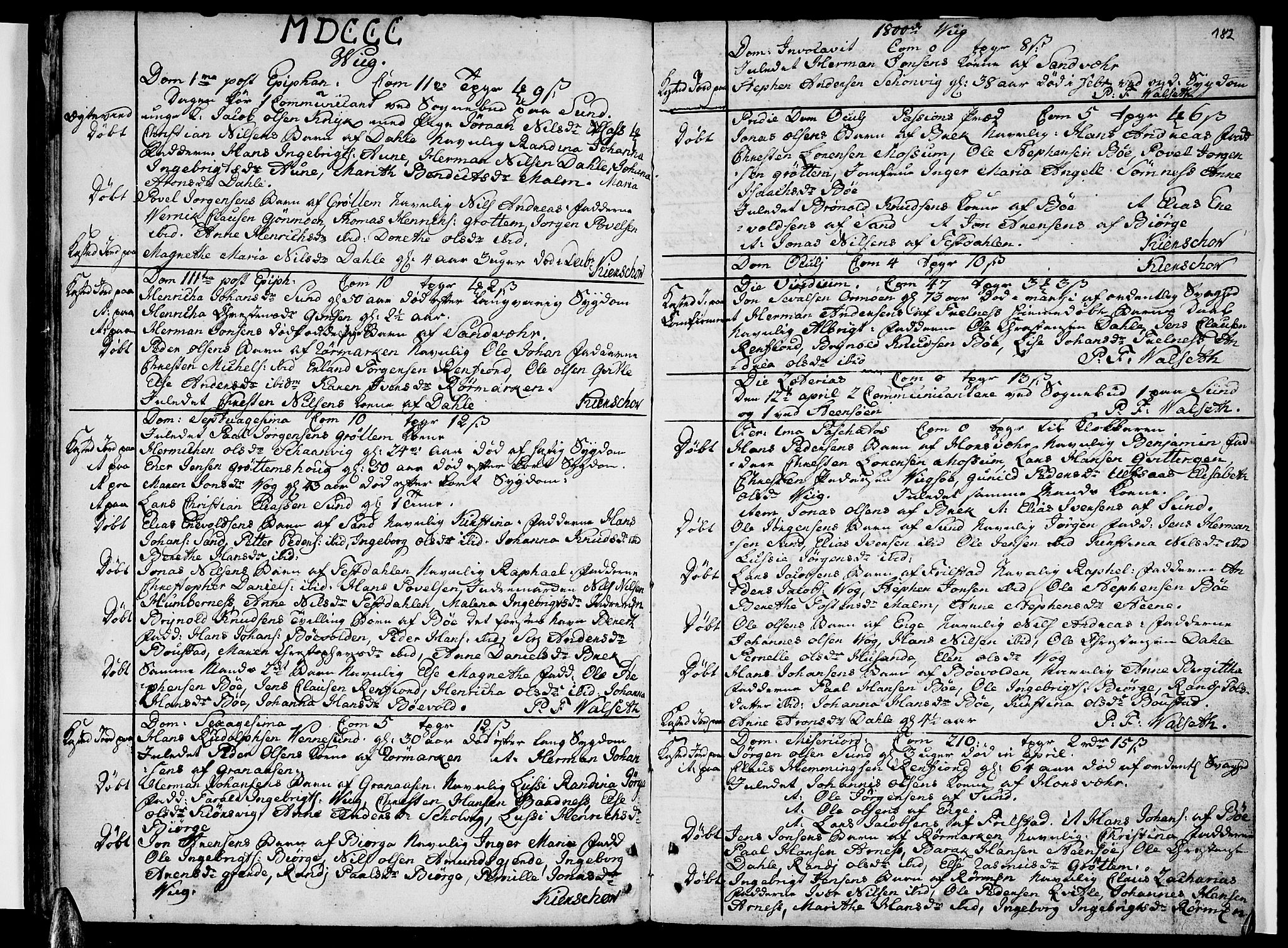 Ministerialprotokoller, klokkerbøker og fødselsregistre - Nordland, SAT/A-1459/812/L0173: Parish register (official) no. 812A02, 1752-1800, p. 182