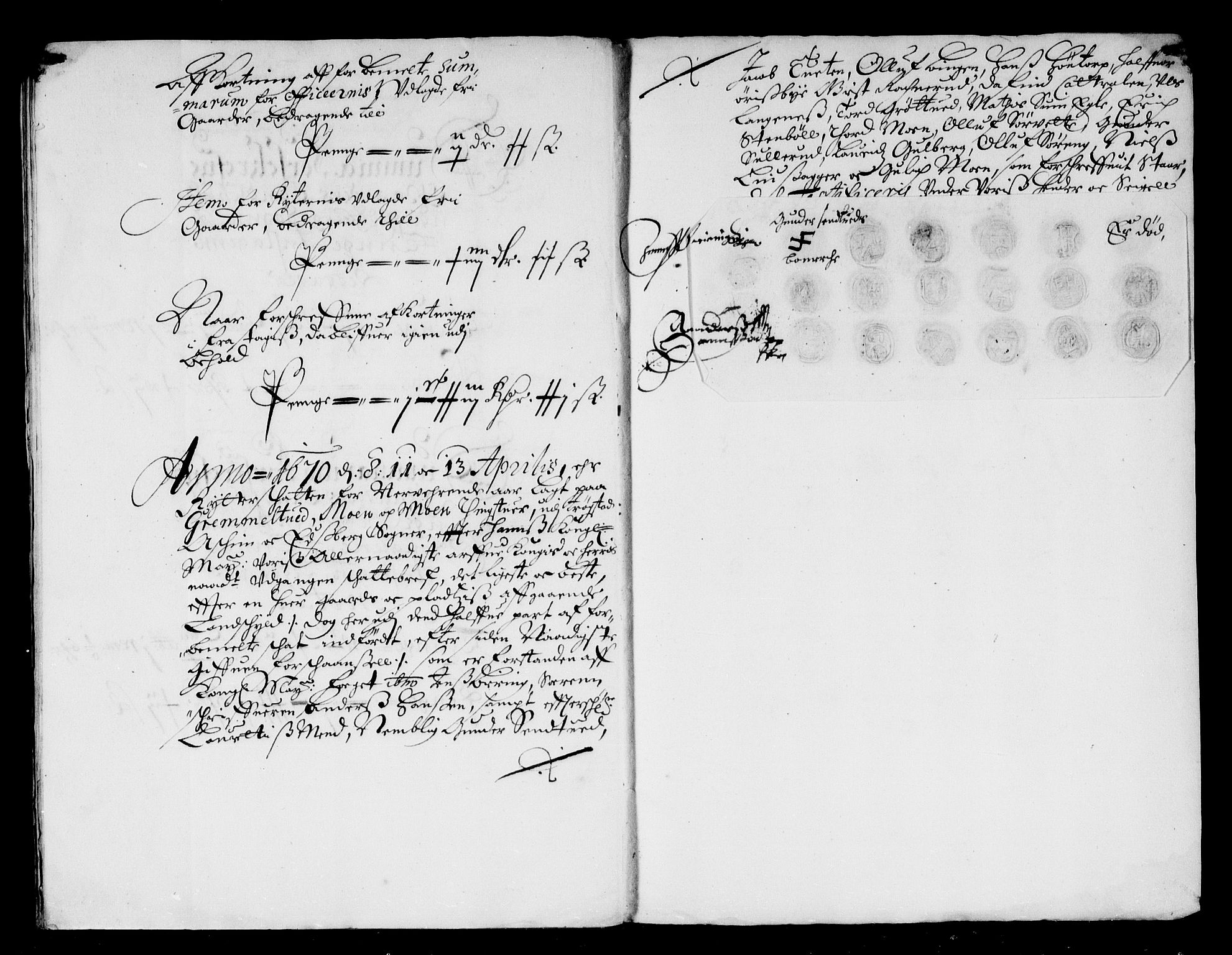 Rentekammeret inntil 1814, Reviderte regnskaper, Stiftamtstueregnskaper, Landkommissariatet på Akershus og Akershus stiftamt, AV/RA-EA-5869/R/Rb/L0073: Akershus stiftamt, 1670