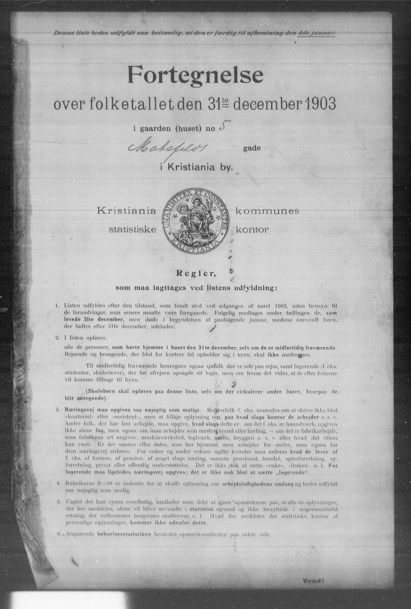 OBA, Municipal Census 1903 for Kristiania, 1903, p. 12828