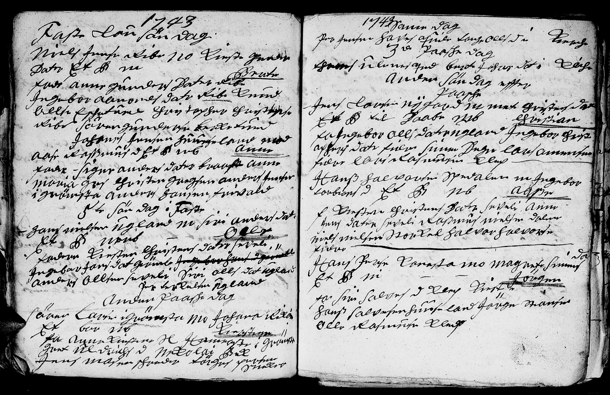 Fjære sokneprestkontor, AV/SAK-1111-0011/F/Fb/L0001: Parish register (copy) no. B 1, 1732-1750, p. 101