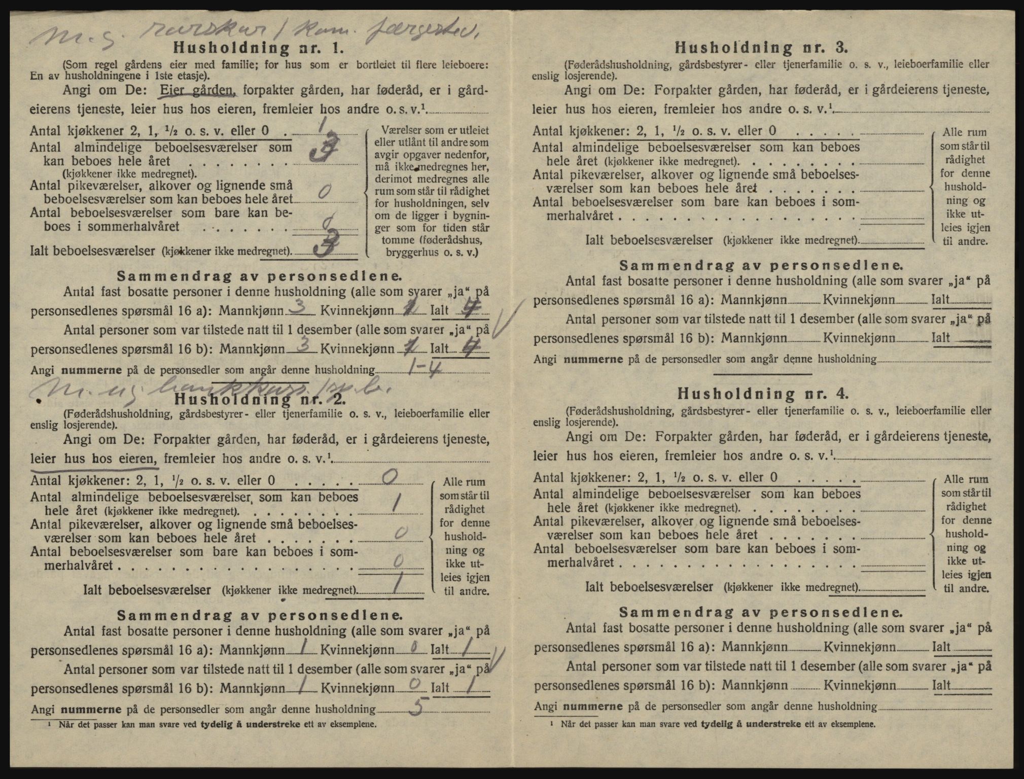 SAO, 1920 census for Glemmen, 1920, p. 1240