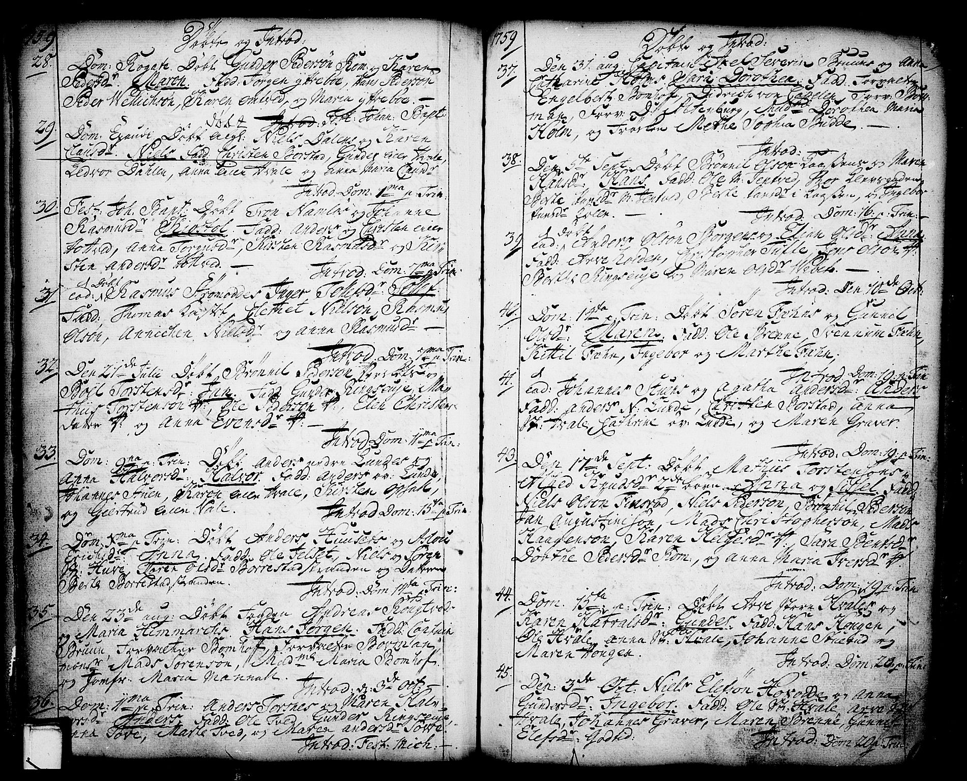 Holla kirkebøker, SAKO/A-272/F/Fa/L0001: Parish register (official) no. 1, 1717-1779, p. 79