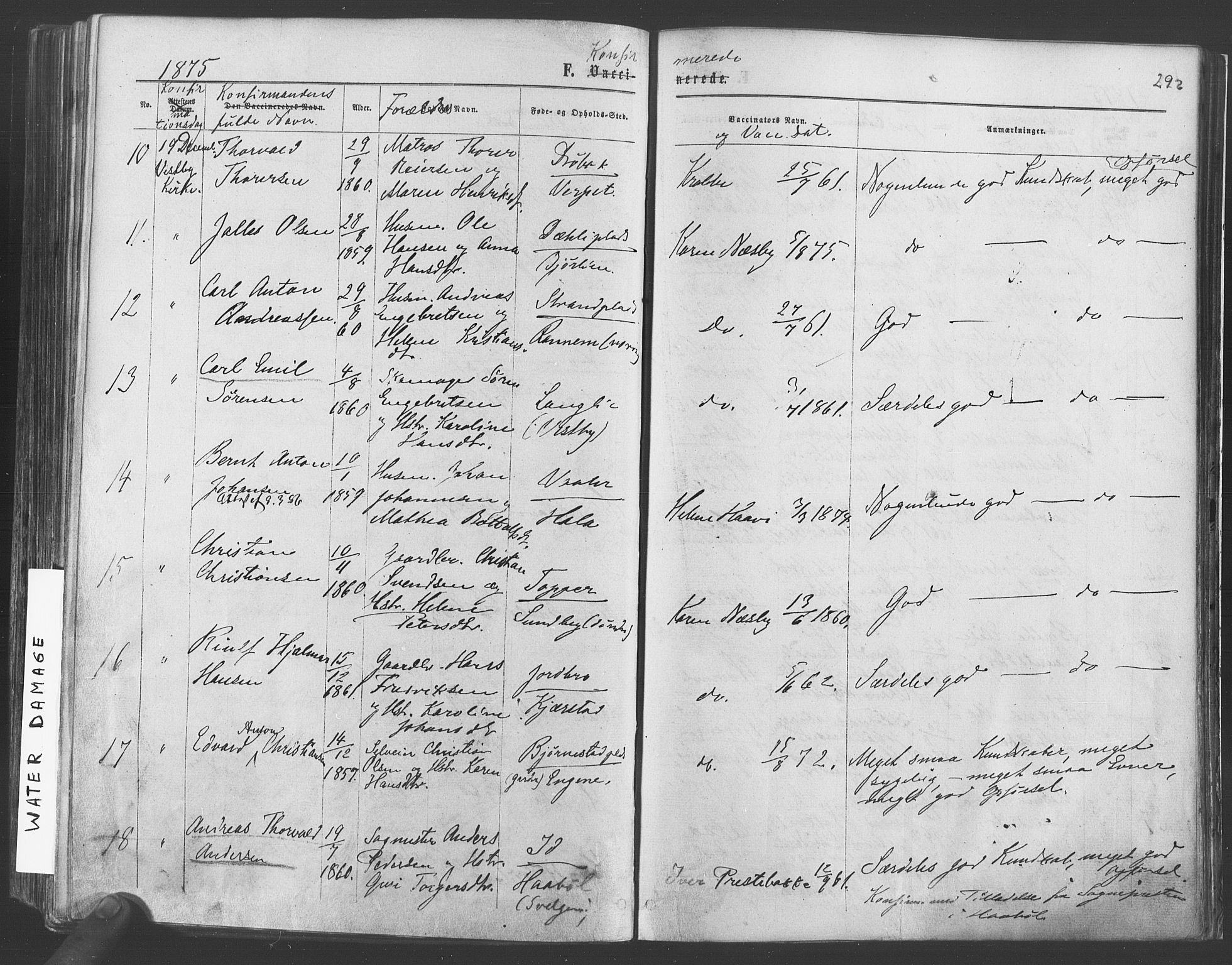 Vestby prestekontor Kirkebøker, AV/SAO-A-10893/F/Fa/L0008: Parish register (official) no. I 8, 1863-1877, p. 292