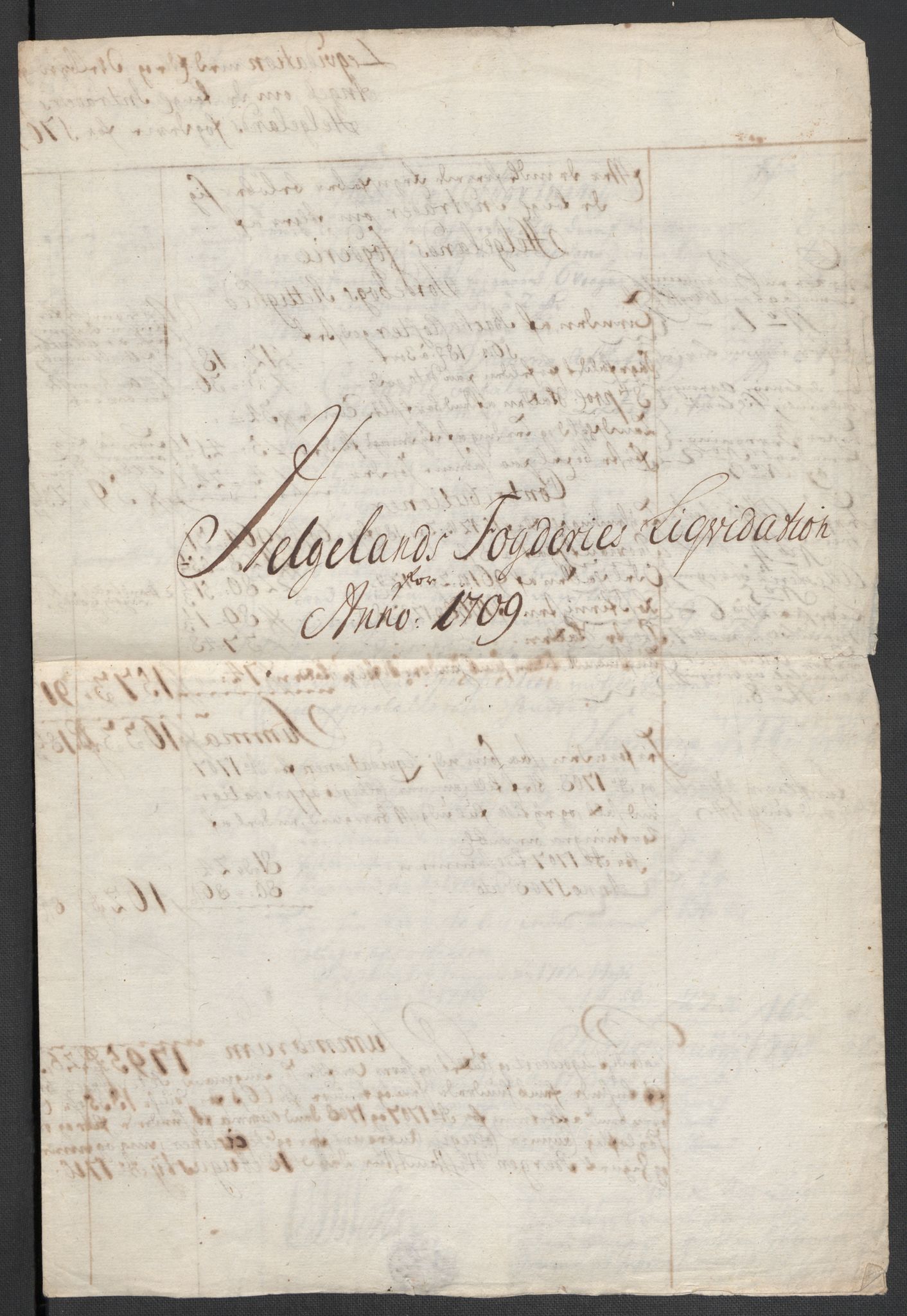 Rentekammeret inntil 1814, Reviderte regnskaper, Fogderegnskap, AV/RA-EA-4092/R65/L4510: Fogderegnskap Helgeland, 1708-1709, p. 140