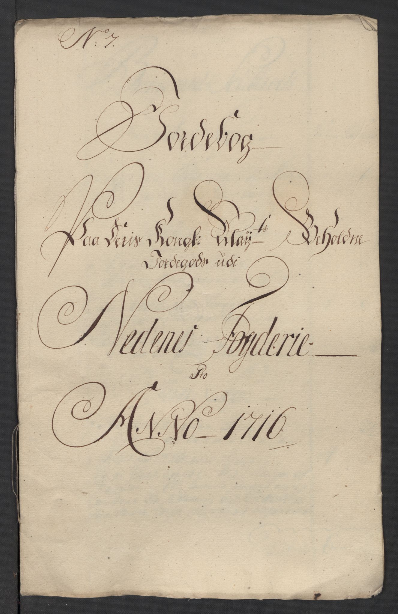 Rentekammeret inntil 1814, Reviderte regnskaper, Fogderegnskap, AV/RA-EA-4092/R39/L2325: Fogderegnskap Nedenes, 1716, p. 220