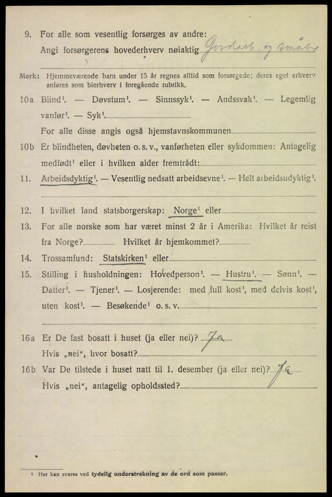 SAH, 1920 census for Romedal, 1920, p. 10344