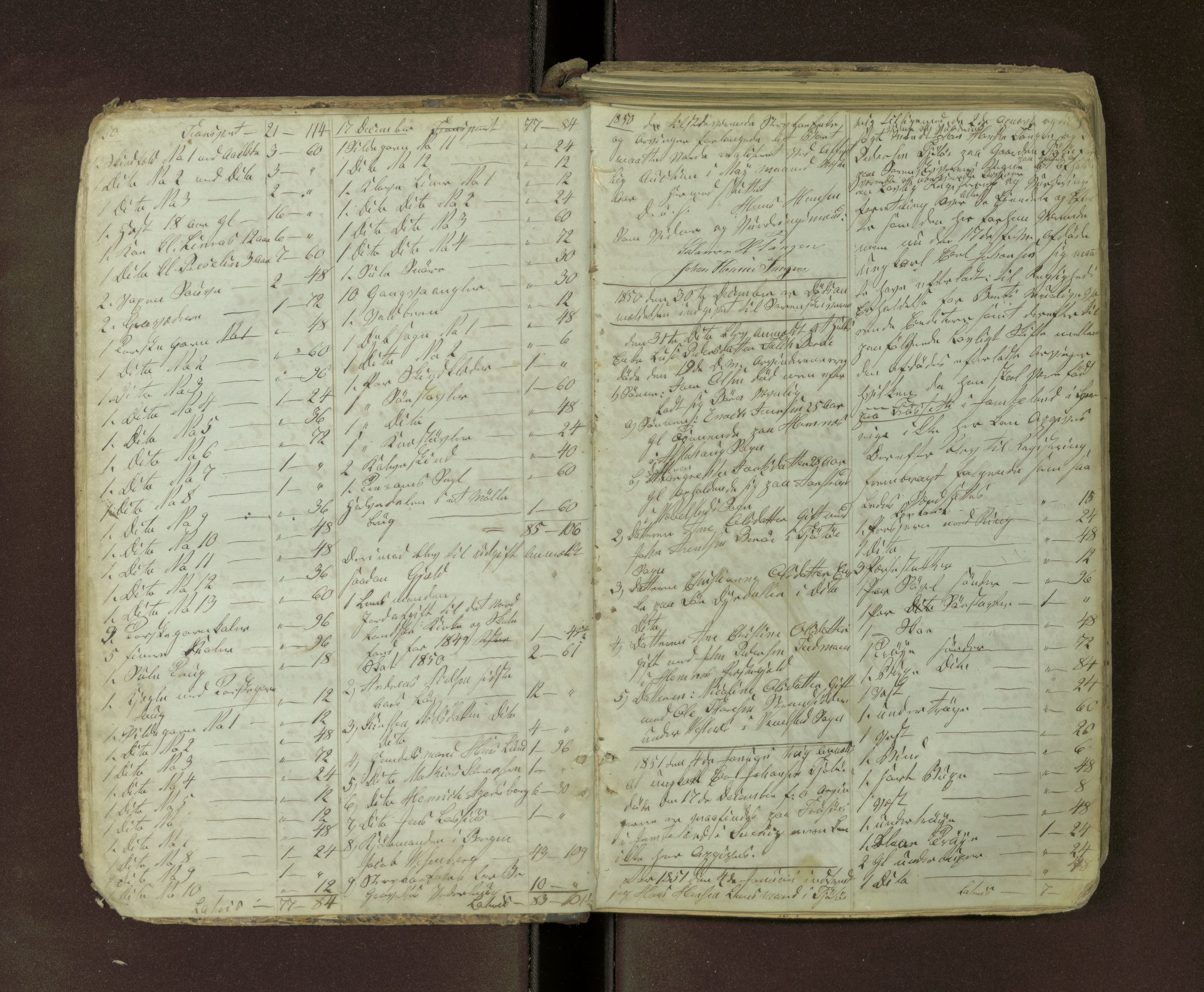 Tjøtta lensmannskontor, AV/SAT-A-5712/1/02/L0002: 2.02.01 - Registreringsprotokoll, merk. dødsanmeldelse, 1845-1873