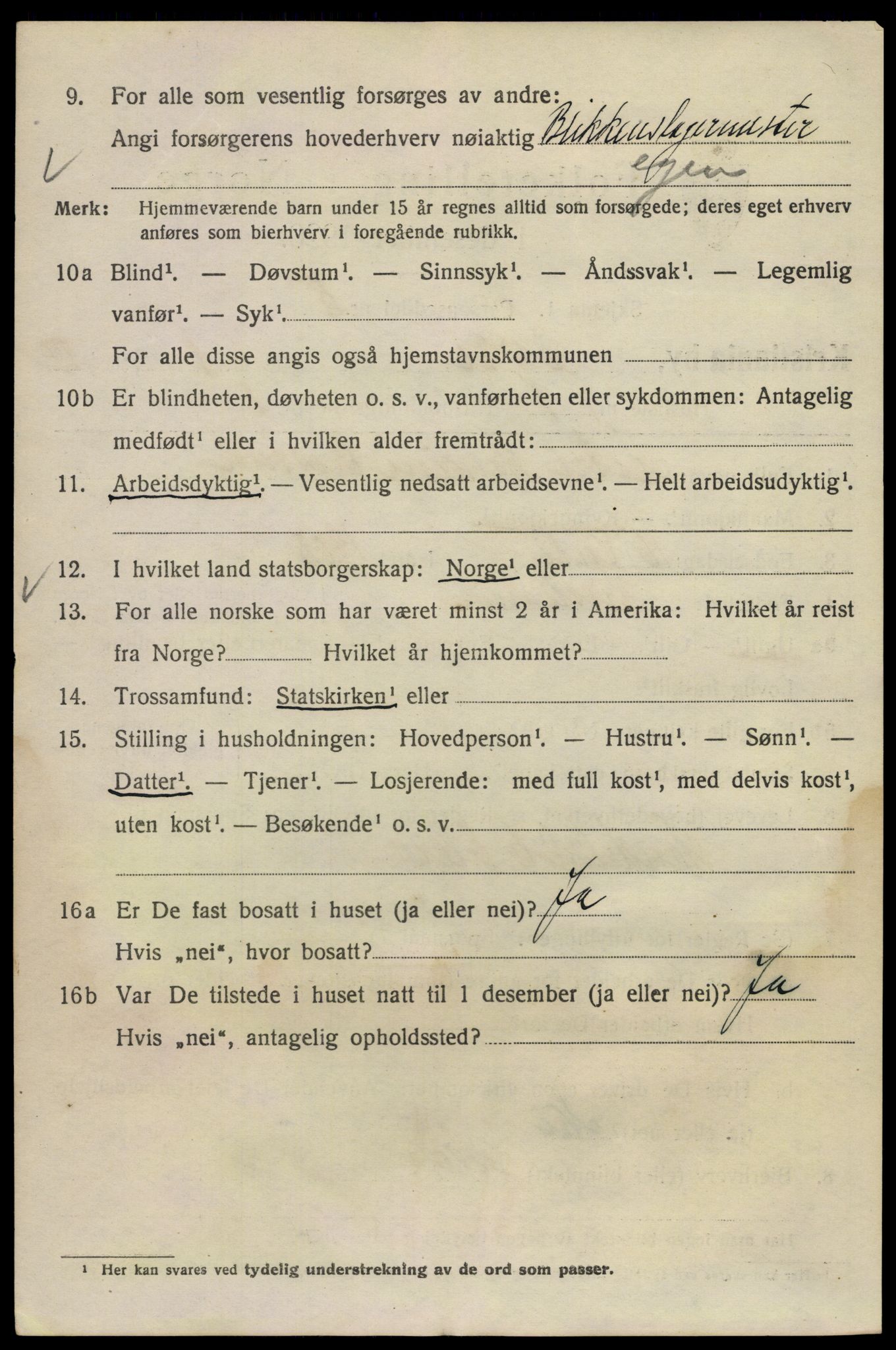 SAO, 1920 census for Kristiania, 1920, p. 658870