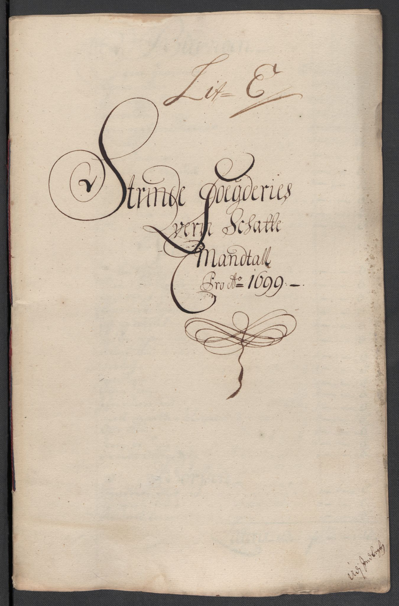 Rentekammeret inntil 1814, Reviderte regnskaper, Fogderegnskap, RA/EA-4092/R61/L4107: Fogderegnskap Strinda og Selbu, 1698-1700, p. 245