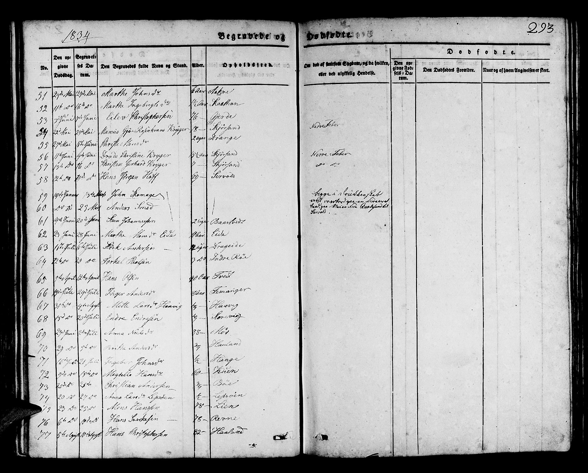 Os sokneprestembete, AV/SAB-A-99929: Parish register (official) no. A 14, 1826-1839, p. 293