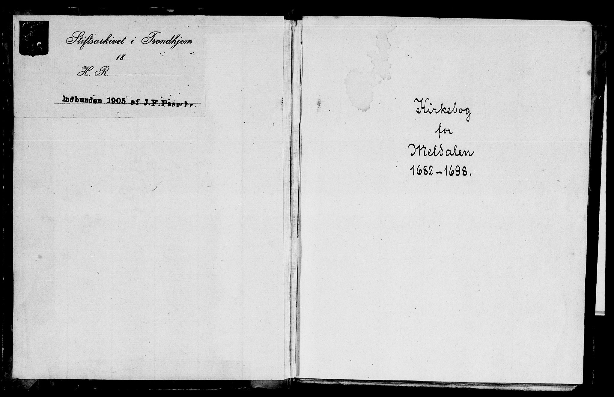 Ministerialprotokoller, klokkerbøker og fødselsregistre - Sør-Trøndelag, AV/SAT-A-1456/672/L0848: Parish register (official) no. 672A01, 1682-1698