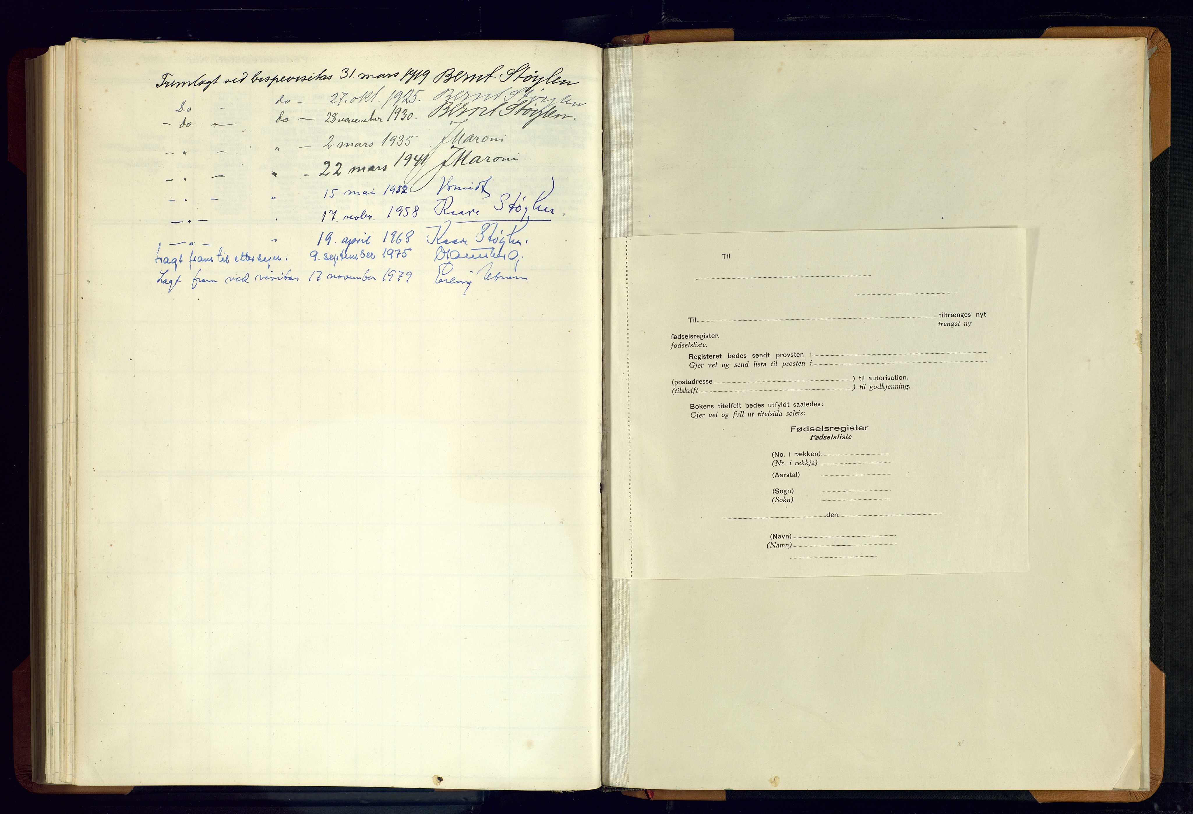 Evje sokneprestkontor, AV/SAK-1111-0008/J/Jc/L0003: Birth register no. II.4.3, 1916-1982