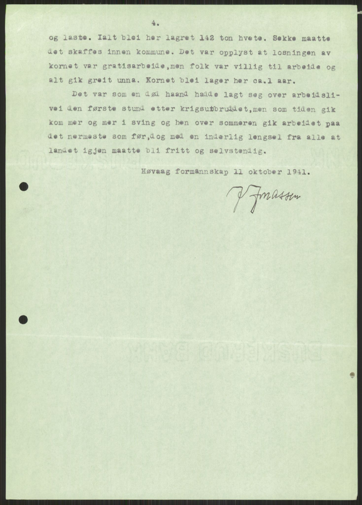 Forsvaret, Forsvarets krigshistoriske avdeling, AV/RA-RAFA-2017/Y/Ya/L0014: II-C-11-31 - Fylkesmenn.  Rapporter om krigsbegivenhetene 1940., 1940, p. 763