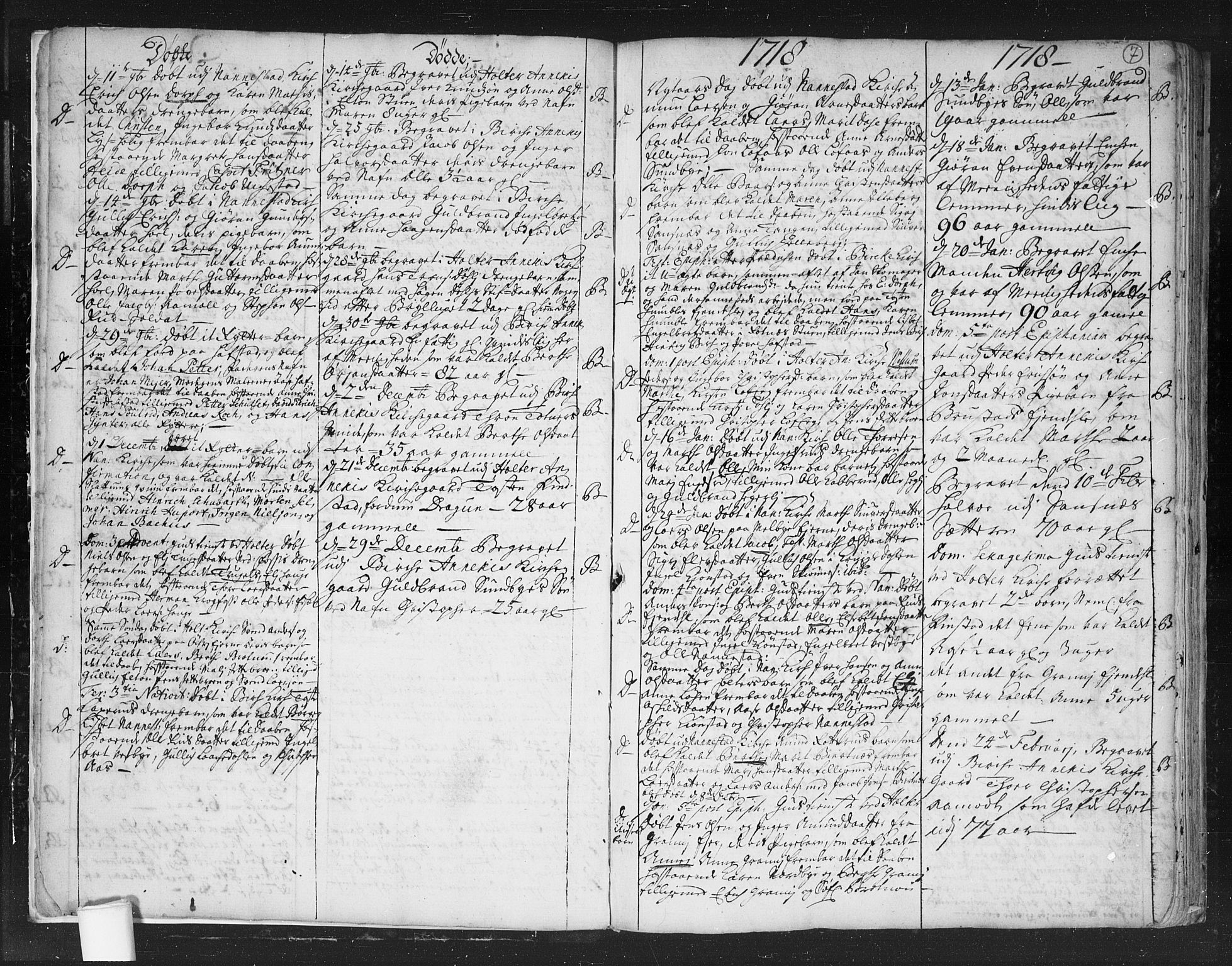 Nannestad prestekontor Kirkebøker, SAO/A-10414a/F/Fa/L0003: Parish register (official) no. I 3, 1716-1729, p. 7