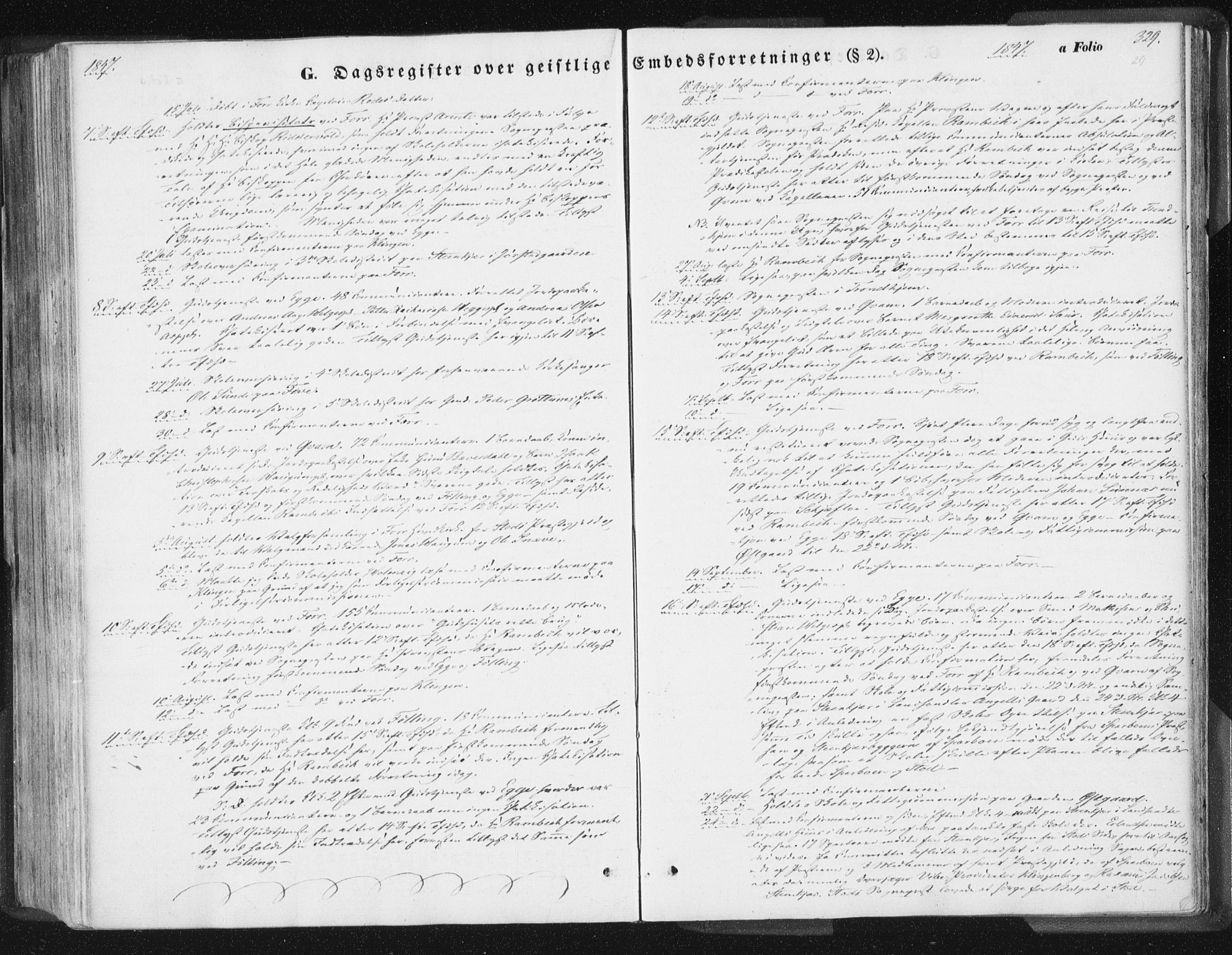 Ministerialprotokoller, klokkerbøker og fødselsregistre - Nord-Trøndelag, SAT/A-1458/746/L0446: Parish register (official) no. 746A05, 1846-1859, p. 329