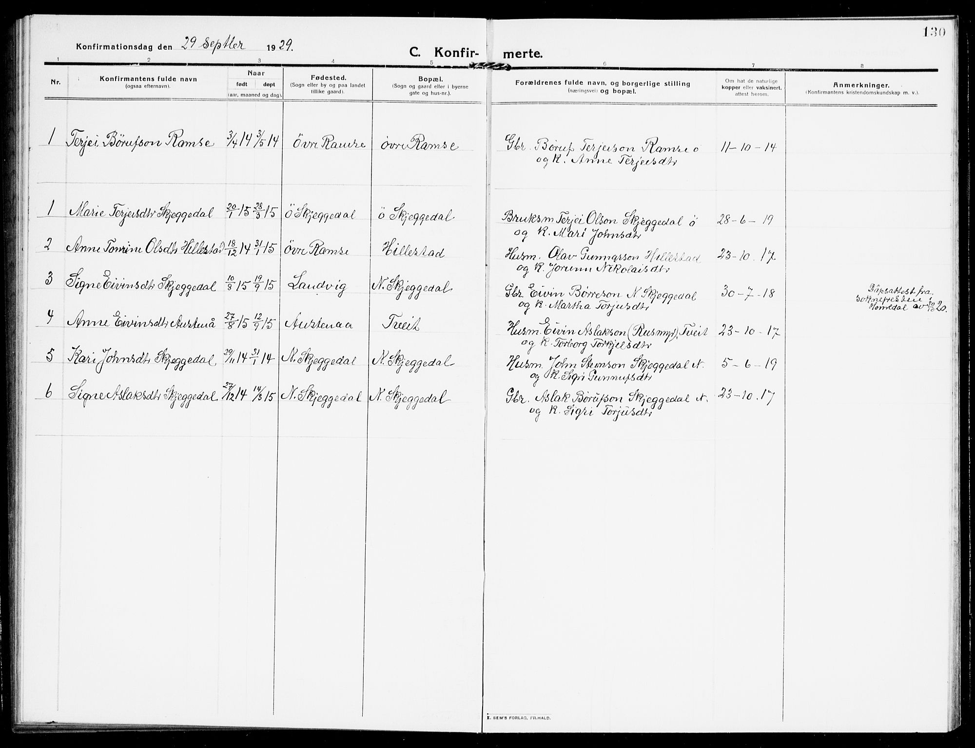 Åmli sokneprestkontor, AV/SAK-1111-0050/F/Fb/Fbb/L0003: Parish register (copy) no. B 3, 1906-1941, p. 130