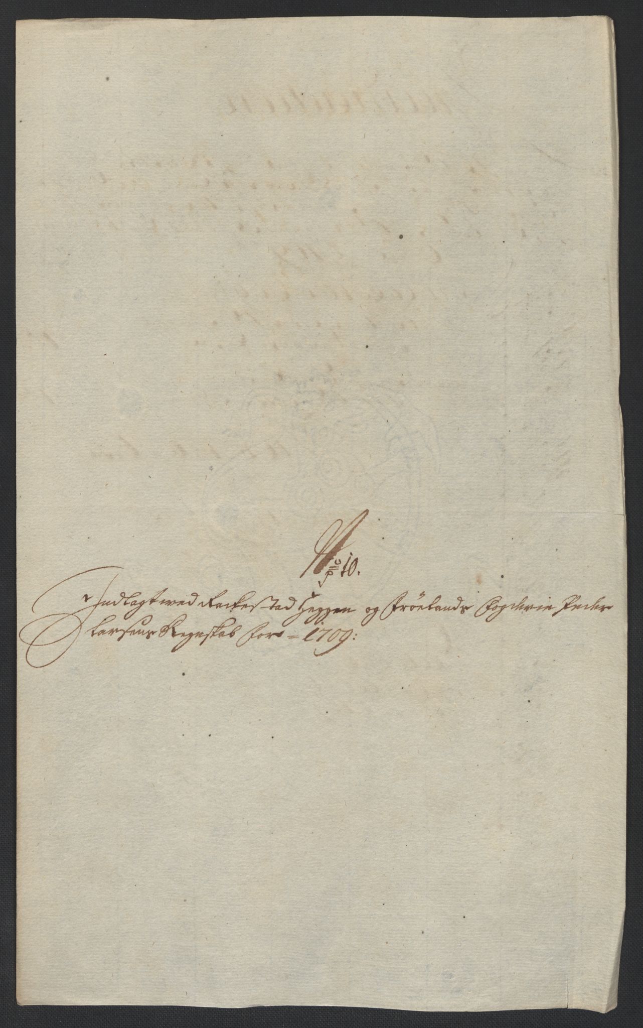 Rentekammeret inntil 1814, Reviderte regnskaper, Fogderegnskap, AV/RA-EA-4092/R07/L0301: Fogderegnskap Rakkestad, Heggen og Frøland, 1709, p. 196