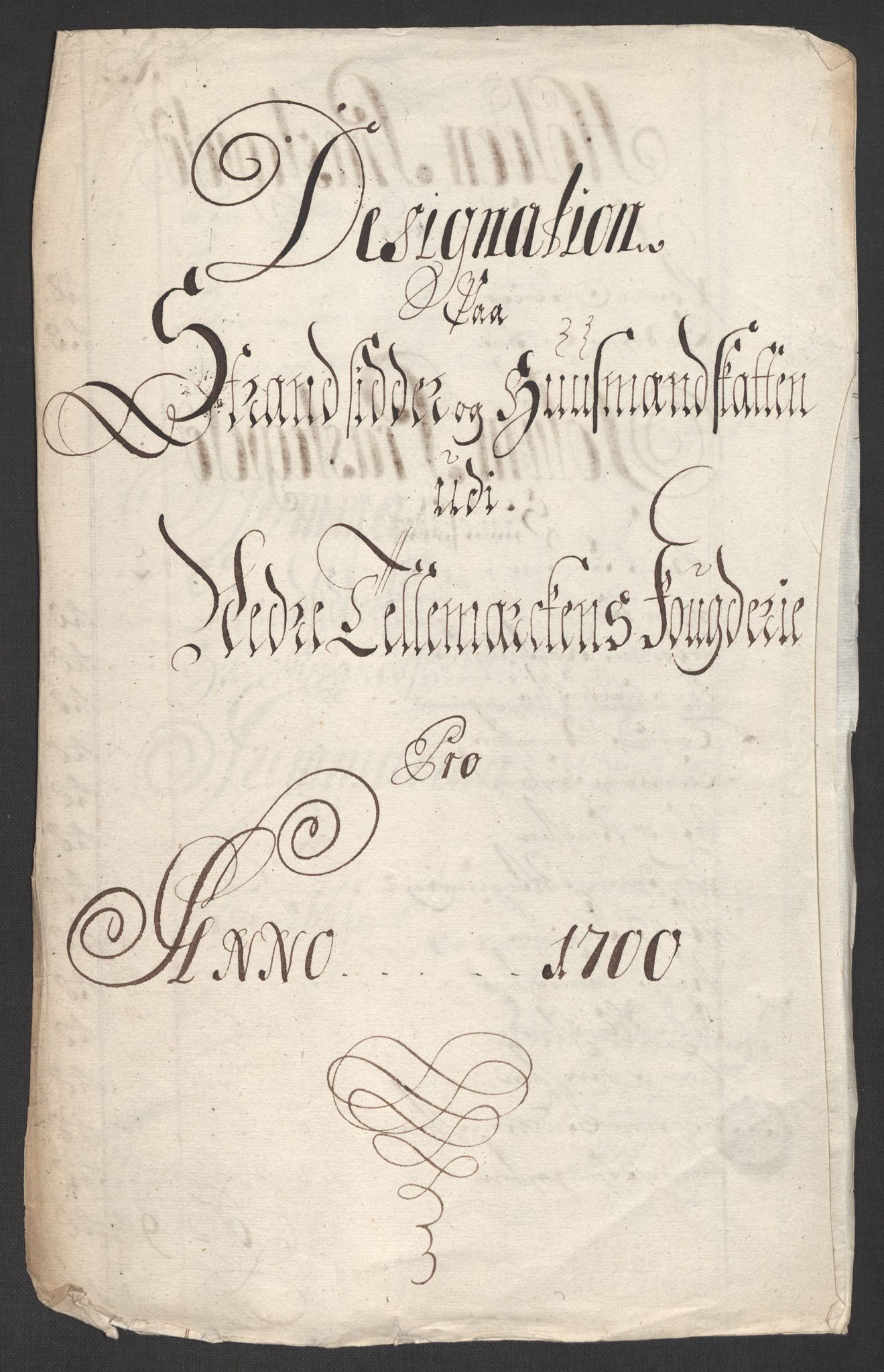 Rentekammeret inntil 1814, Reviderte regnskaper, Fogderegnskap, AV/RA-EA-4092/R36/L2104: Fogderegnskap Øvre og Nedre Telemark og Bamble, 1700, p. 10