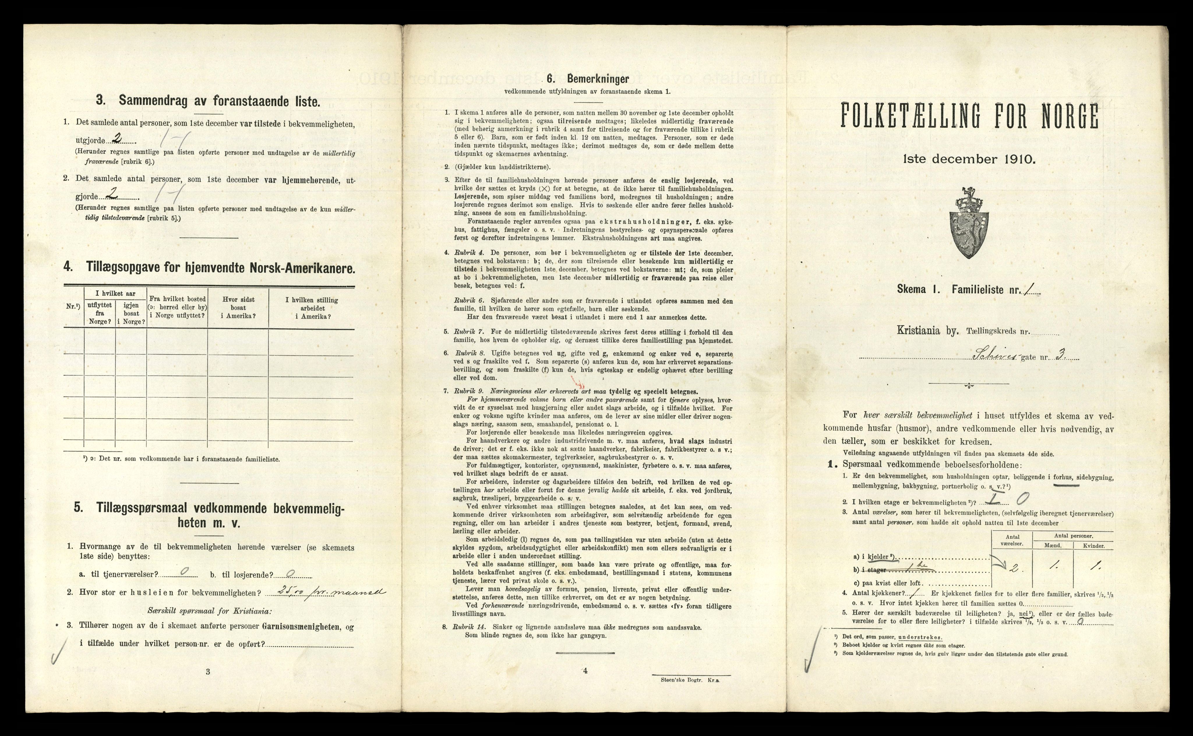 RA, 1910 census for Kristiania, 1910, p. 85195