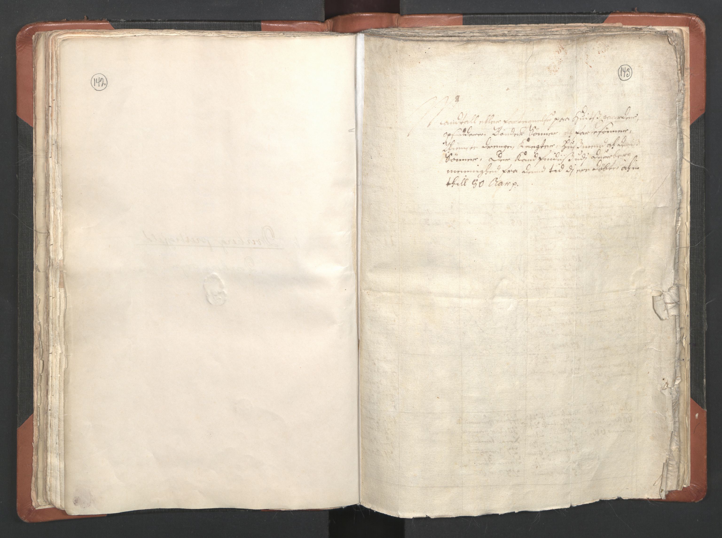 RA, Vicar's Census 1664-1666, no. 36: Lofoten and Vesterålen deanery, Senja deanery and Troms deanery, 1664-1666, p. 142-143