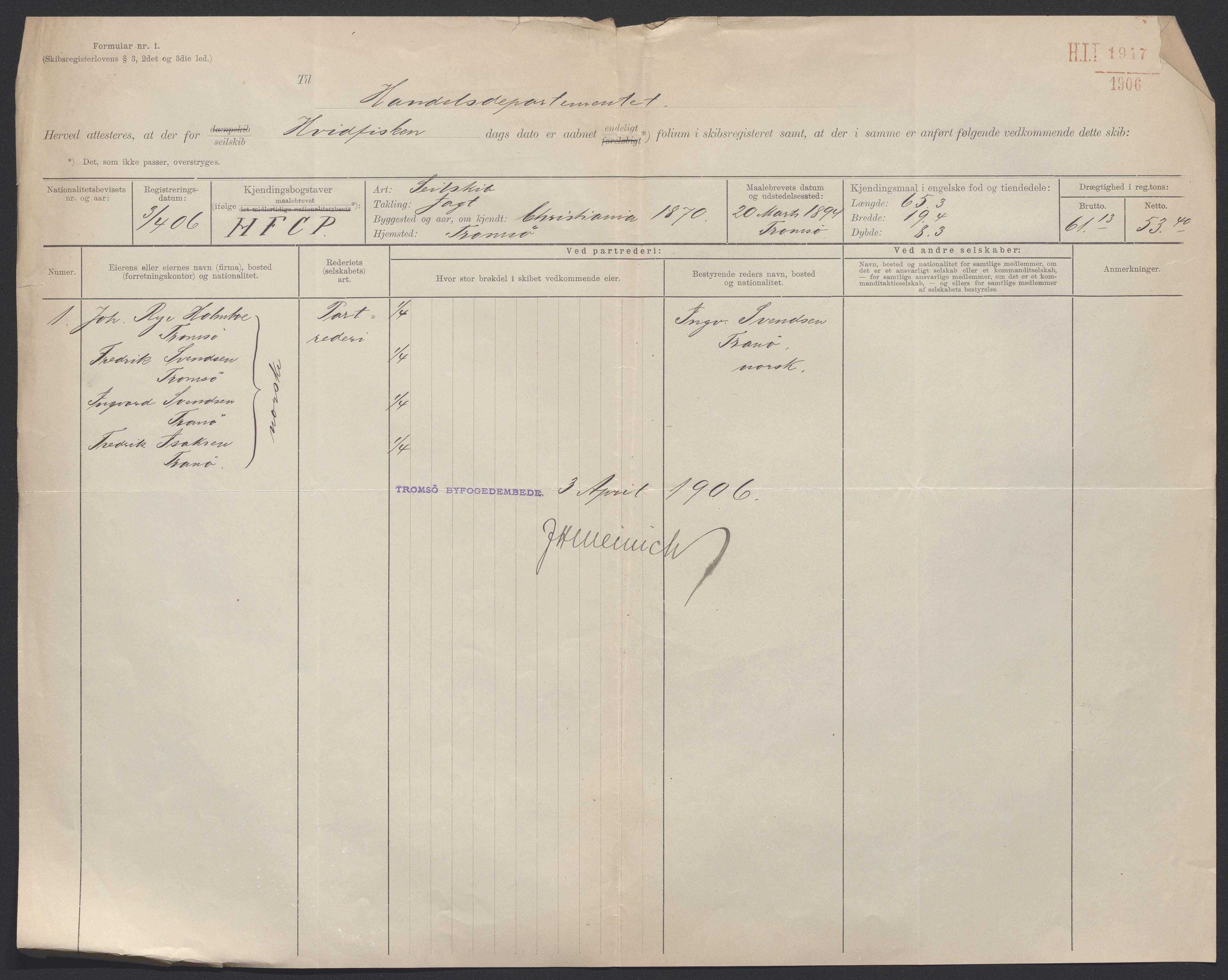 Sjøfartsdirektoratet med forløpere, skipsmapper slettede skip, AV/RA-S-4998/F/Fa/L0523: --, 1870-1934, p. 595