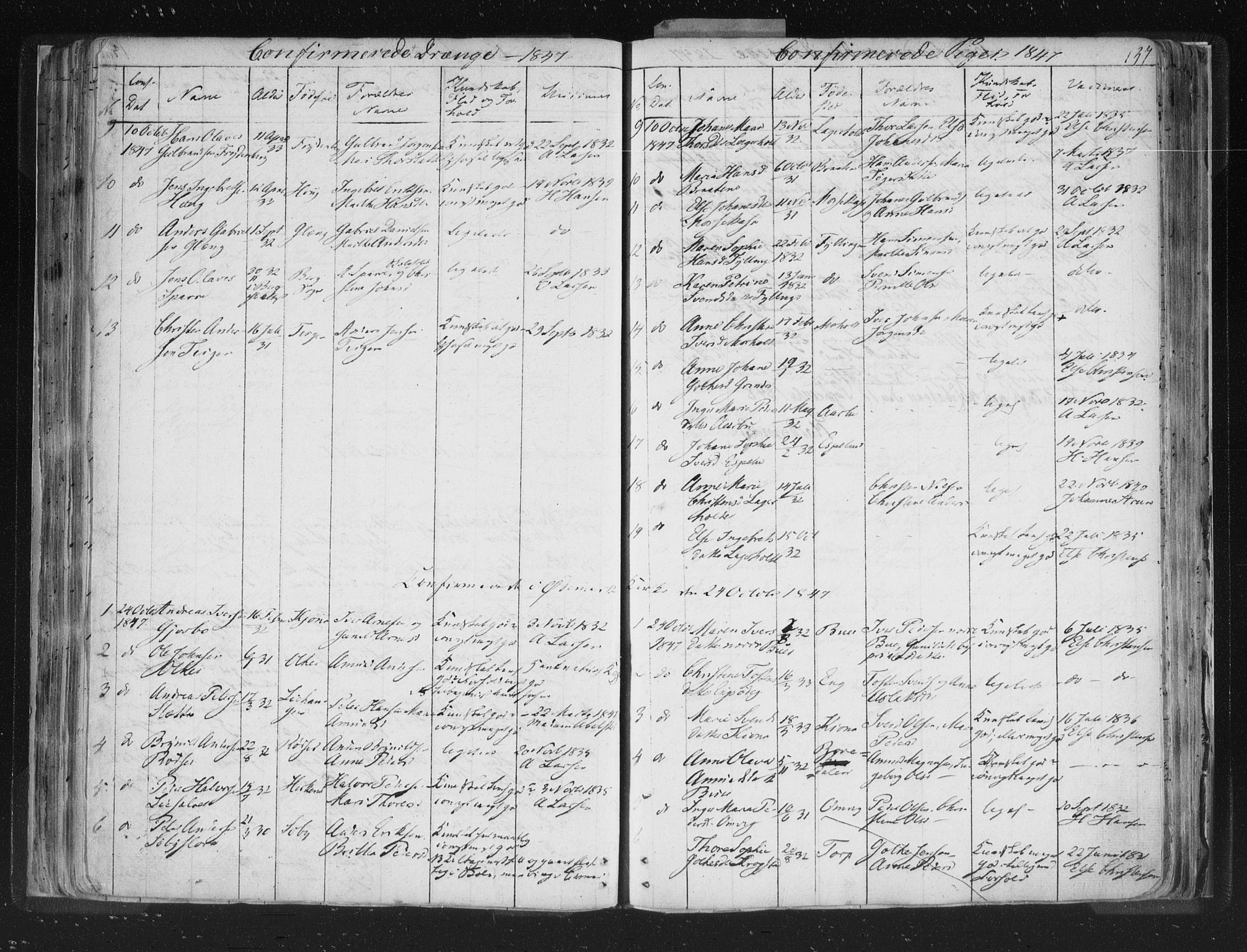 Aremark prestekontor Kirkebøker, AV/SAO-A-10899/F/Fc/L0002: Parish register (official) no. III 2, 1834-1849, p. 137