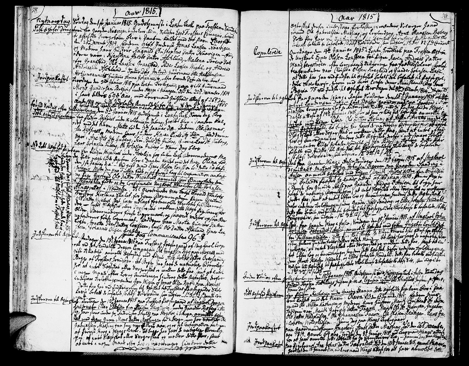 Ministerialprotokoller, klokkerbøker og fødselsregistre - Nord-Trøndelag, SAT/A-1458/713/L0111: Parish register (official) no. 713A03, 1812-1816, p. 78-79
