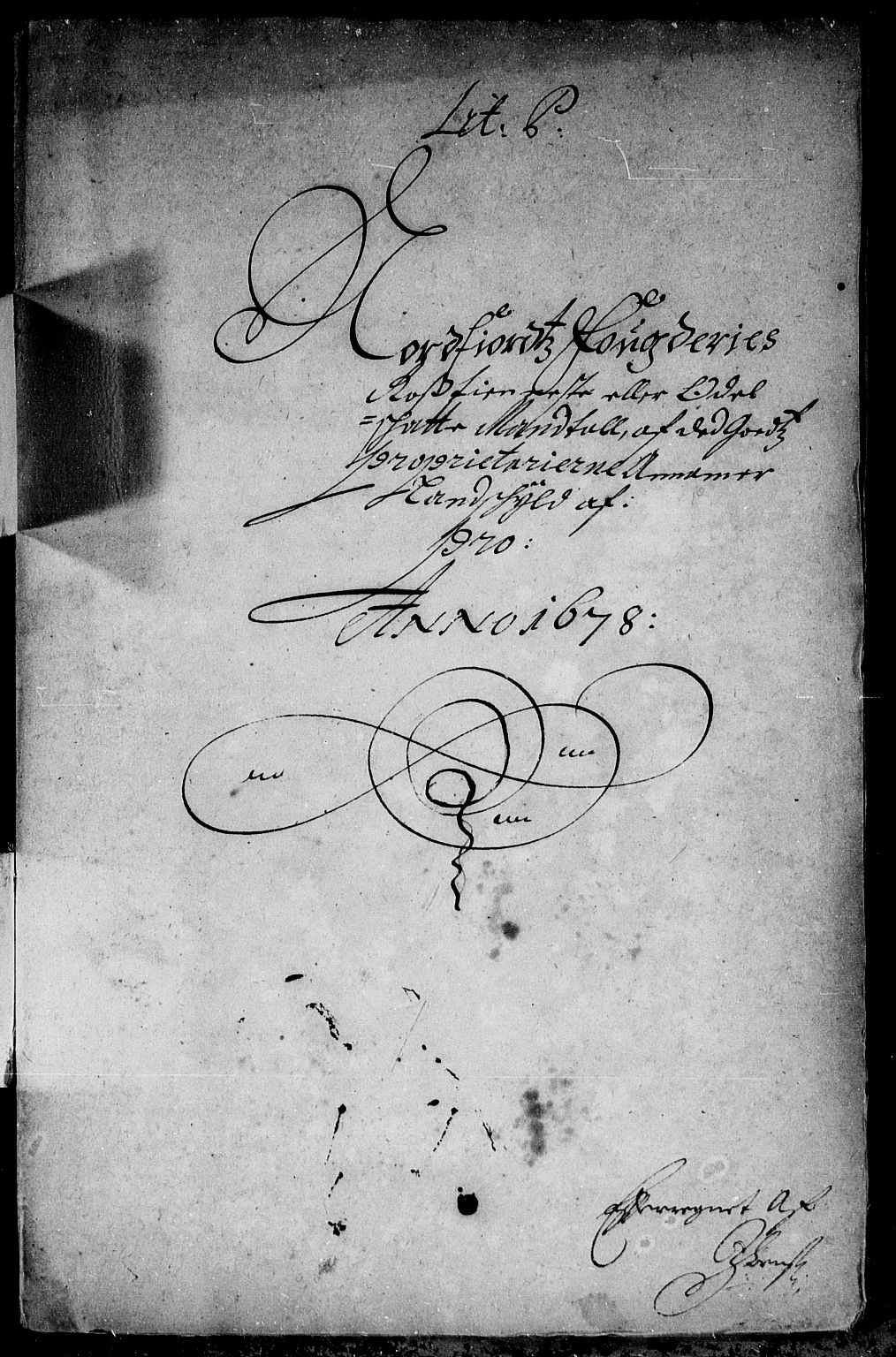 Rentekammeret inntil 1814, Reviderte regnskaper, Stiftamtstueregnskaper, Bergen stiftamt, RA/EA-6043/R/Rc/L0051: Bergen stiftamt, 1678