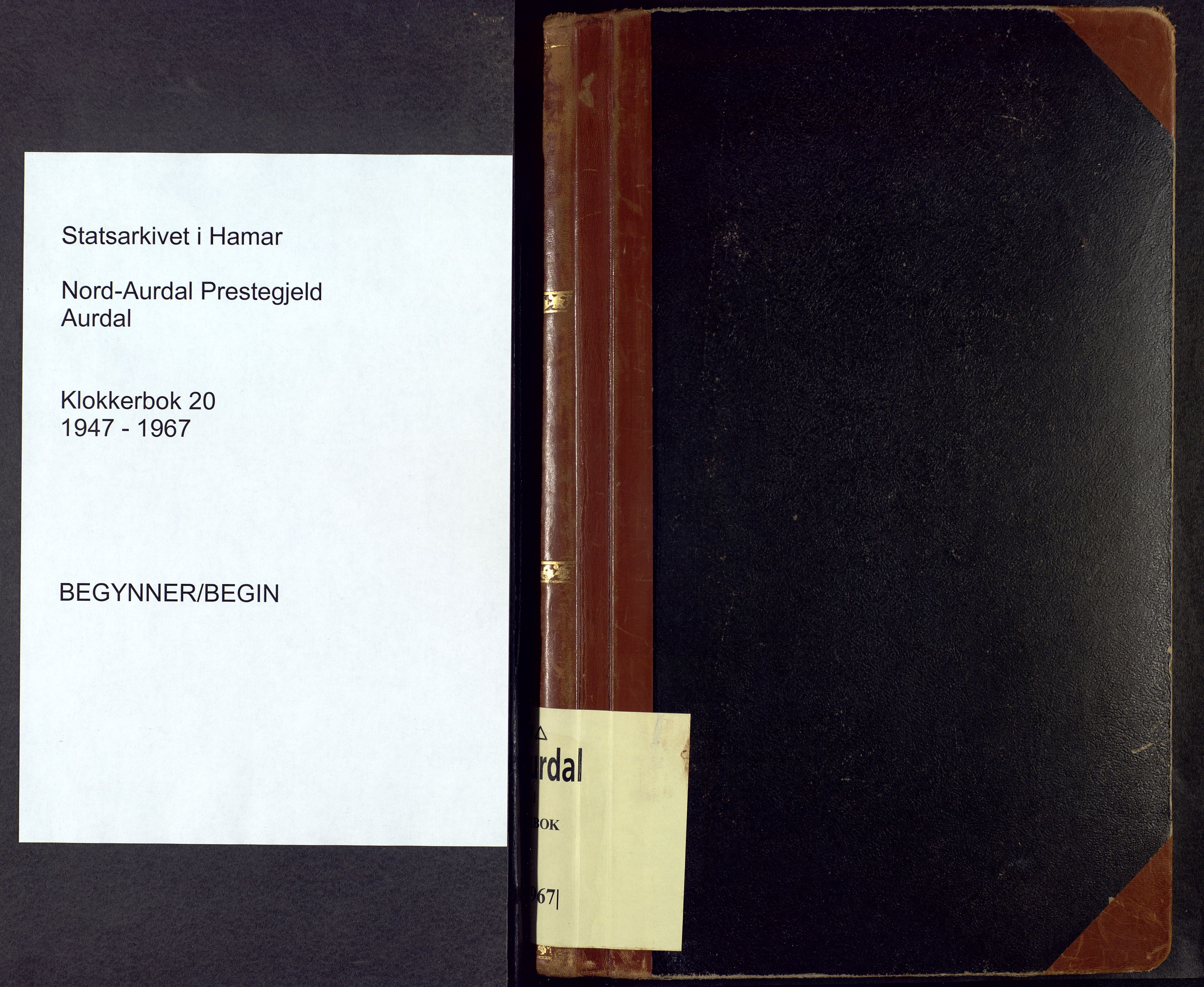 Nord-Aurdal prestekontor, SAH/PREST-132/H/Ha/Hab/L0020: Parish register (copy) no. 20, 1947-1967