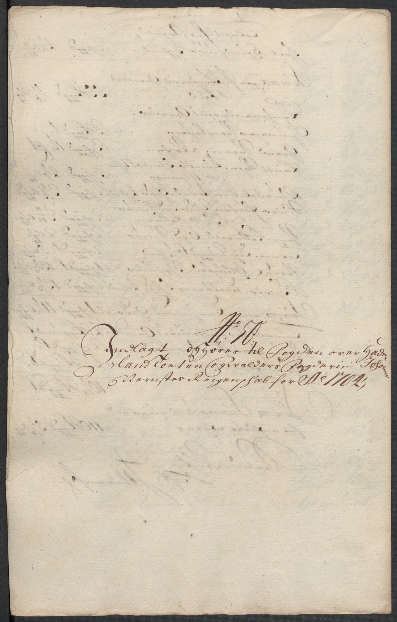 Rentekammeret inntil 1814, Reviderte regnskaper, Fogderegnskap, RA/EA-4092/R18/L1302: Fogderegnskap Hadeland, Toten og Valdres, 1704, p. 480